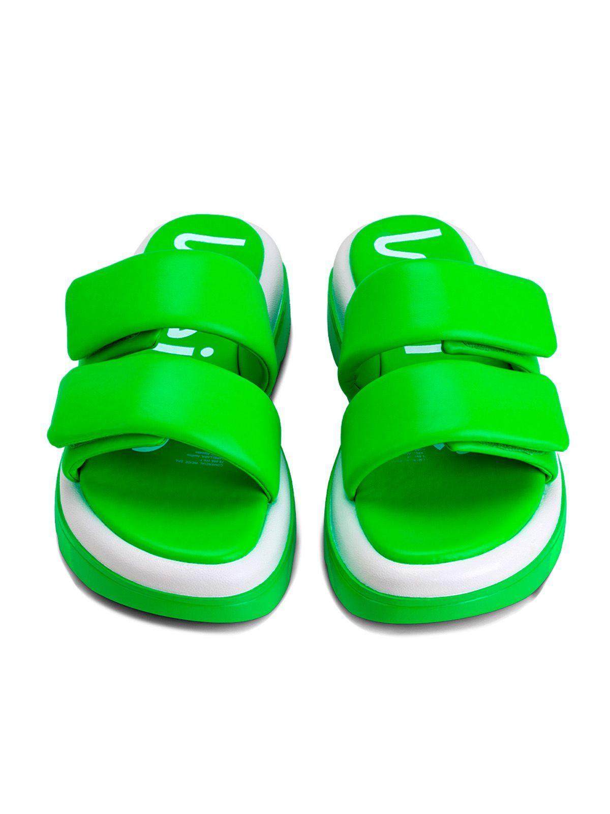 Sandalia Plataforma Verde Casual GH99 Weide-2