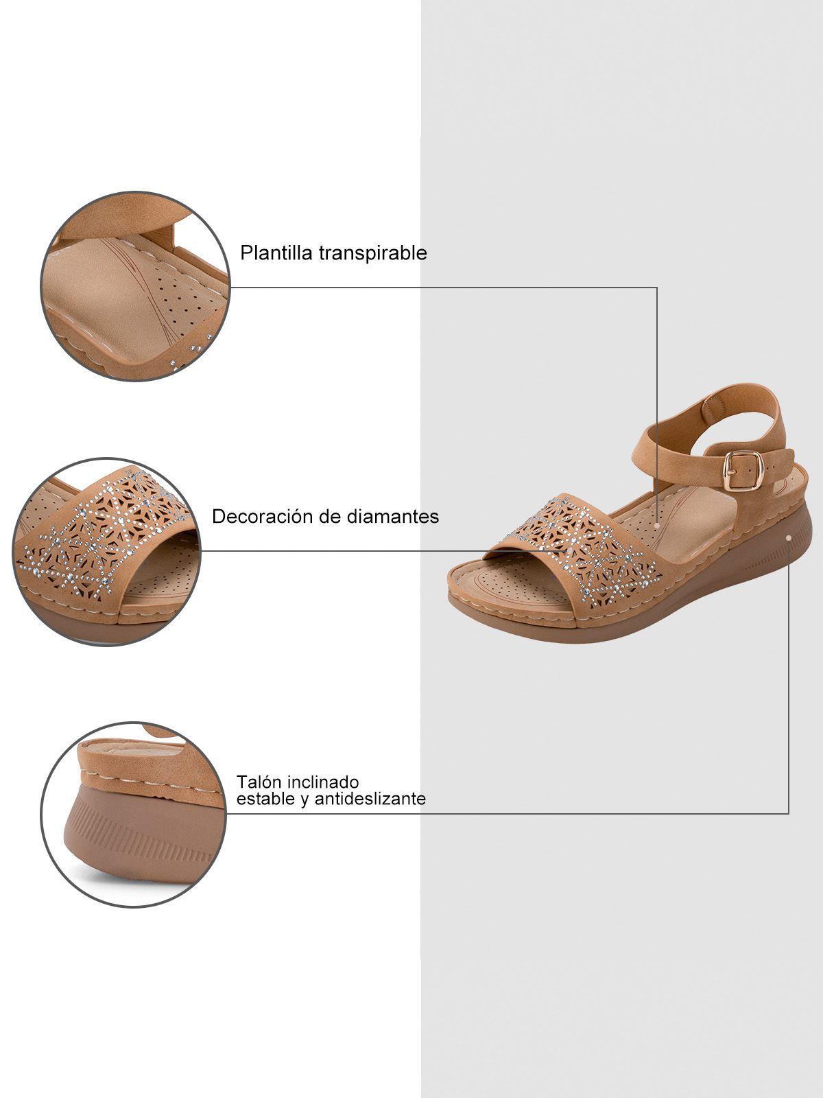 Sandalias Sancha Beige Weide-5