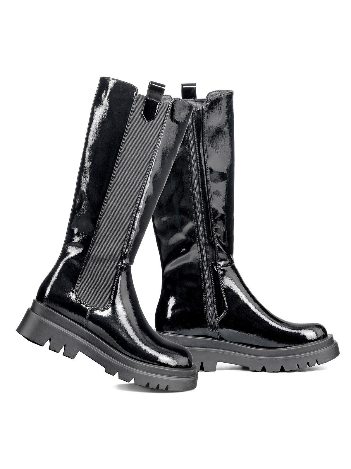 Botas Largas Mujer Eco Cuero Plataforma De Moda Weide DH88-4