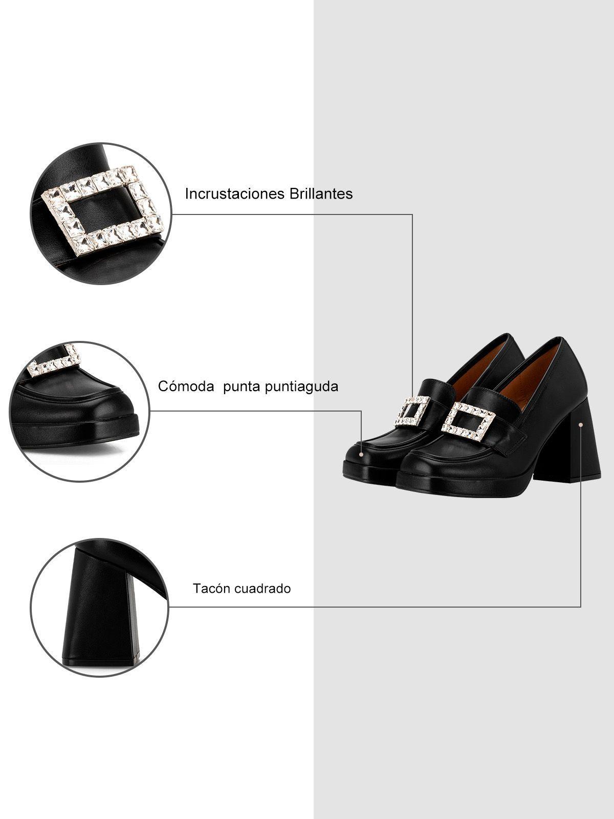 Mocasín Taco Negro Casual YOU203 Weide-4