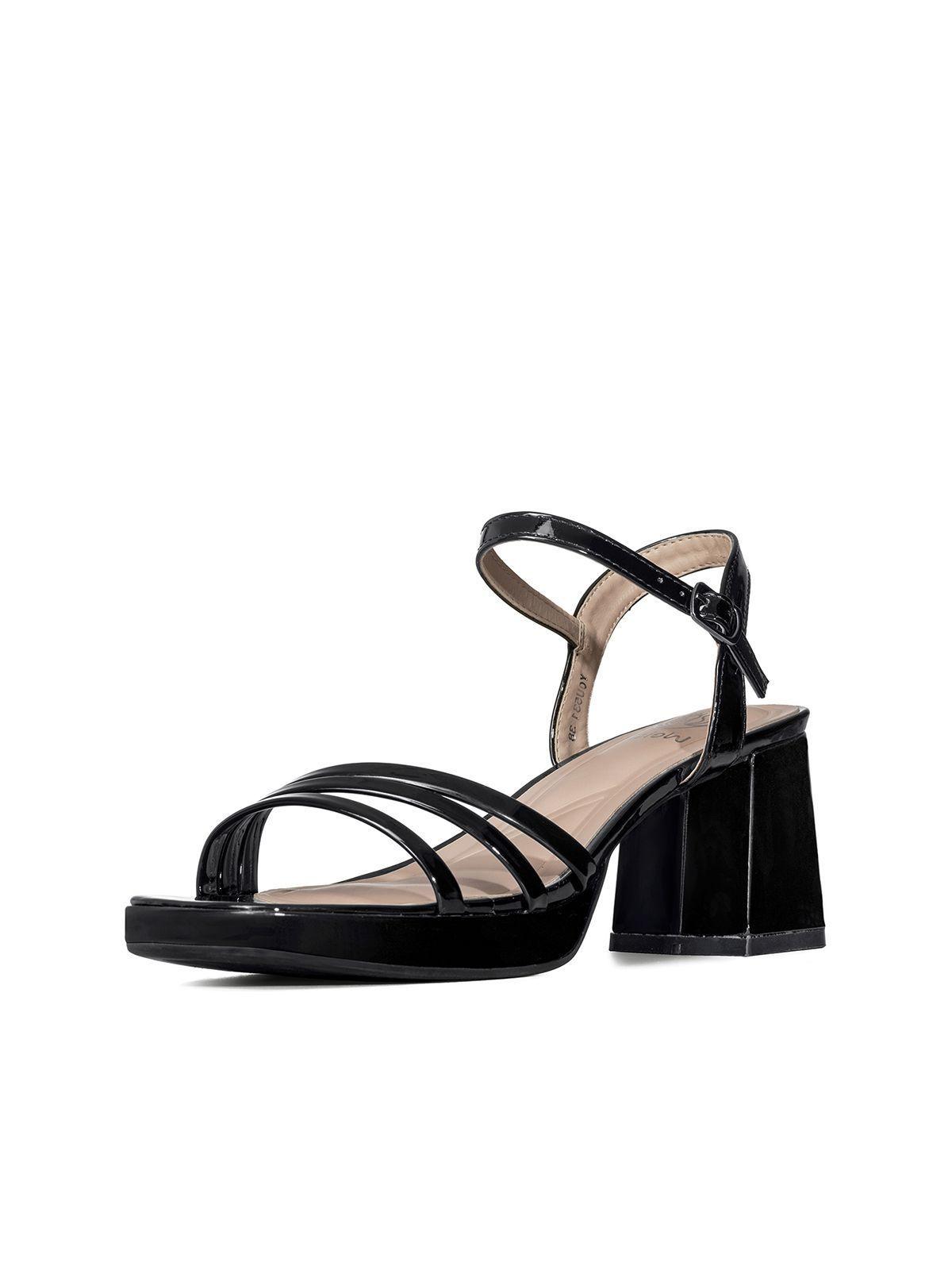 SandaliaTaco Grueso Simil Charol Mujer Weide YOU531-0