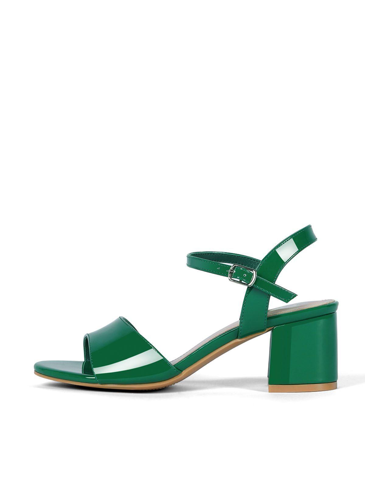 Sandalia Casual Taco Verde Mujer Weide GH64-4
