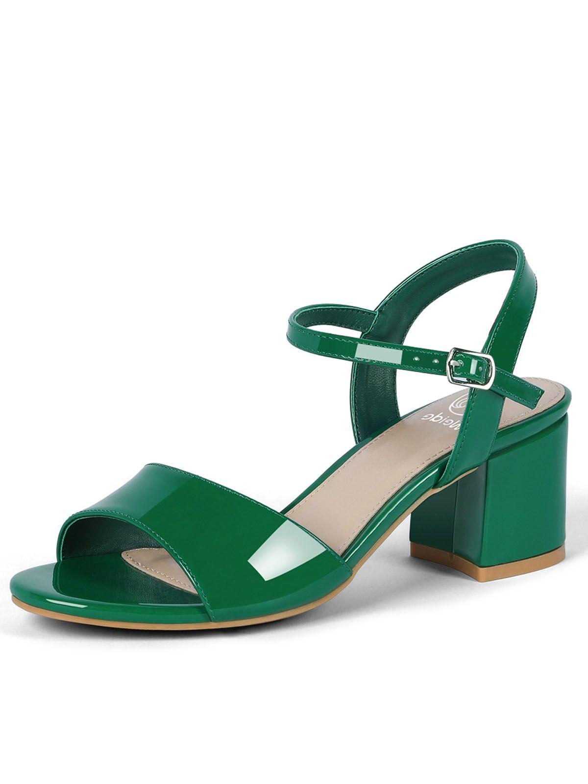 Sandalia Casual Taco Verde Mujer Weide GH64-0