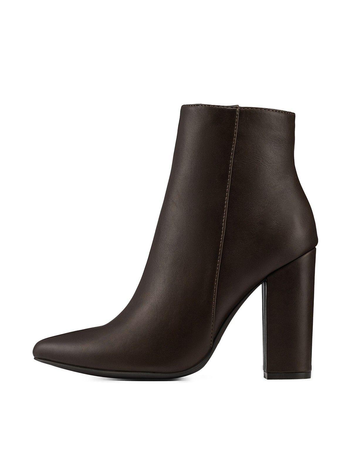 Botín Taco Alto Mujer Casual PU Weide CZY655-4