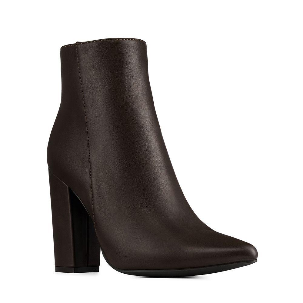 Botín Taco Alto Mujer Casual PU Weide CZY655-6