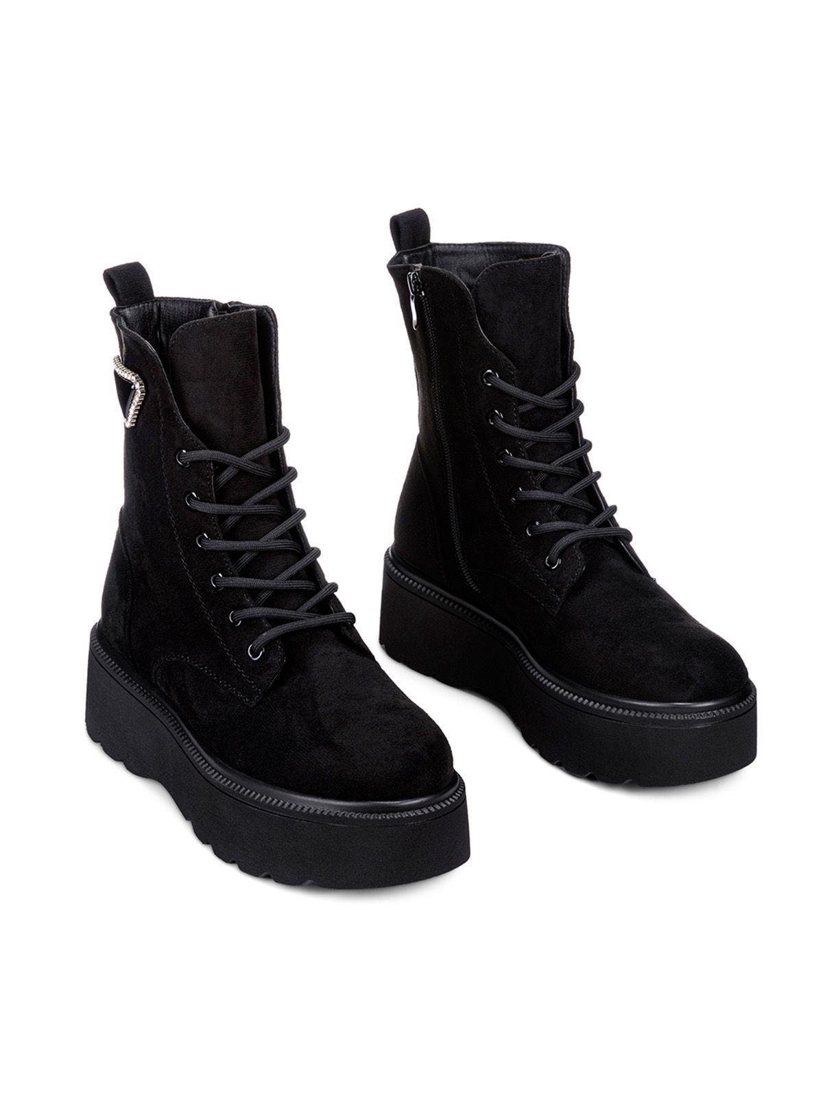 Botin Negro Casual Mujer Weide ZS39-1-4