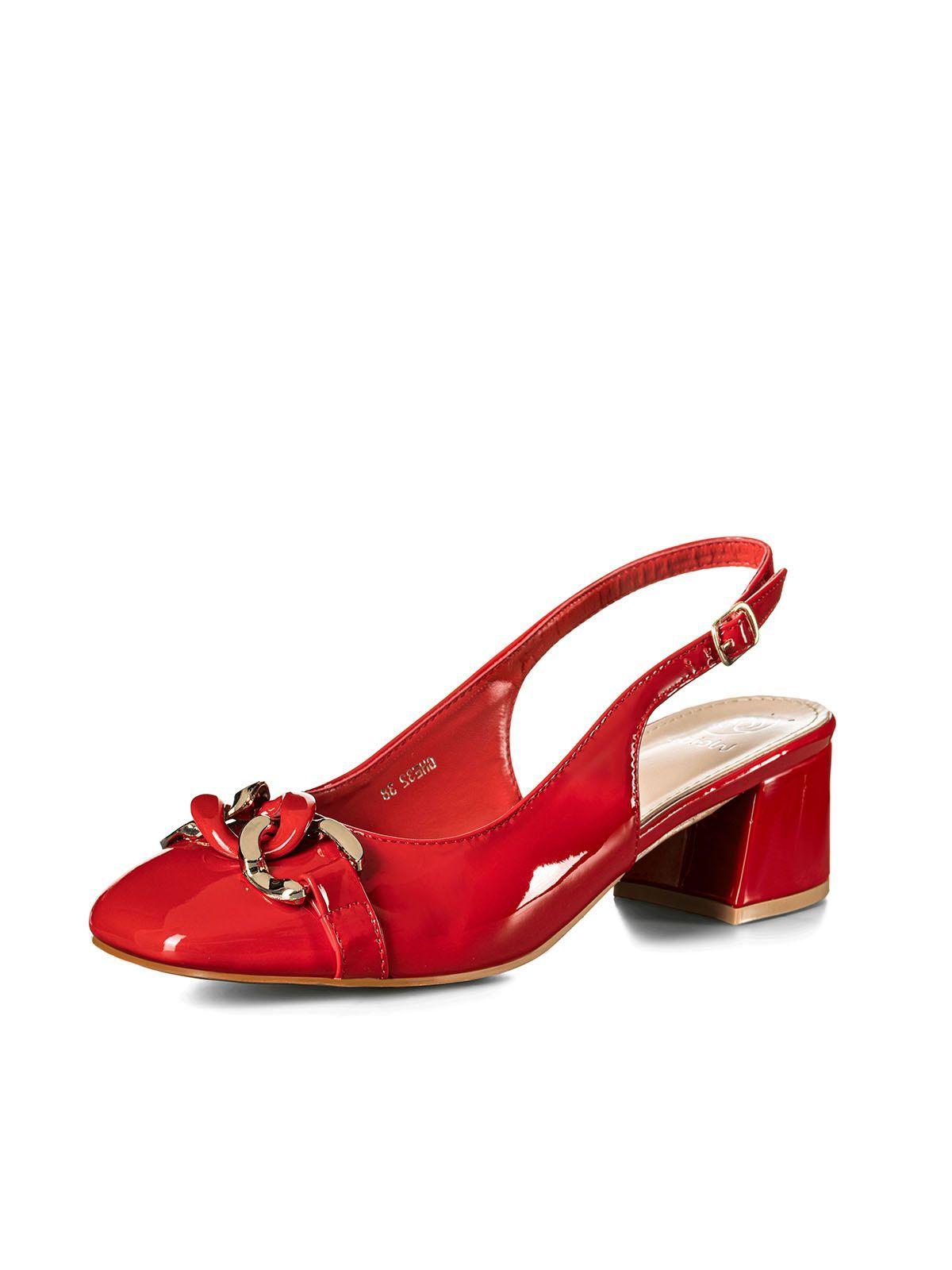 Zapatos Taco Casual Mujer Vintage Charol Hebilla Weide GHE32-0