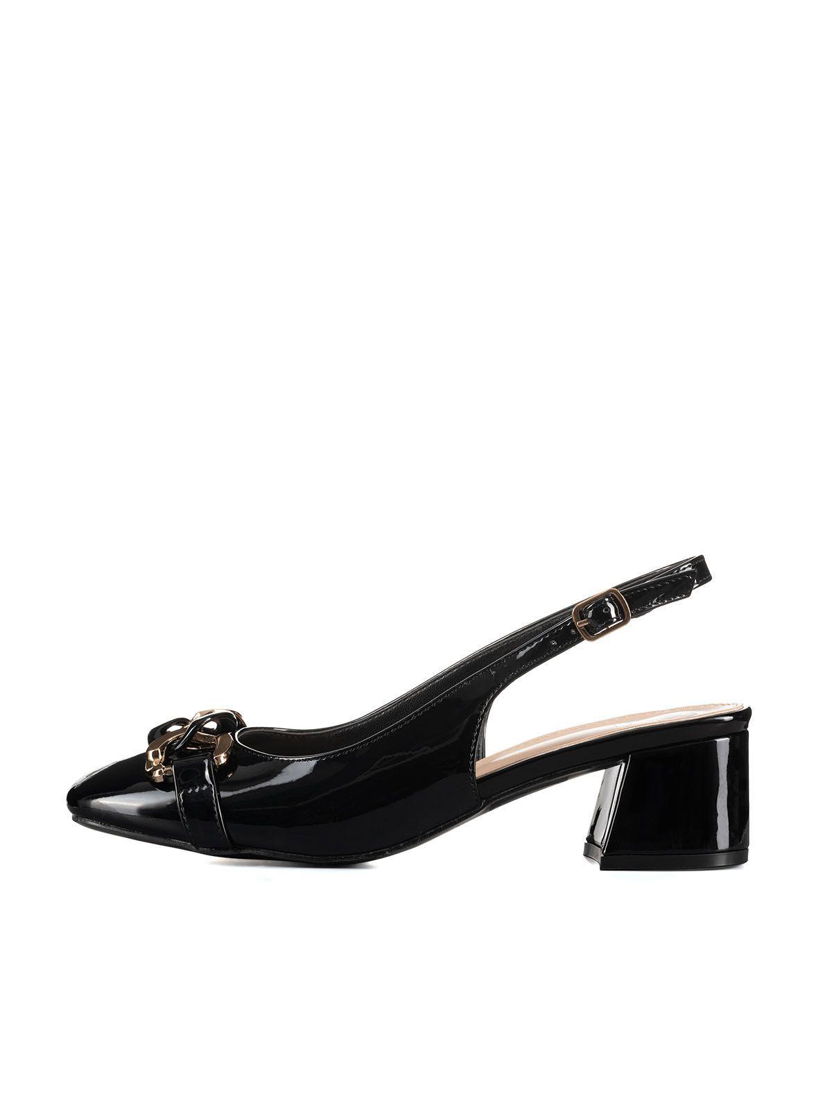 Zapatos Taco Casual Mujer Vintage Charol Hebilla Weide GHE32-1