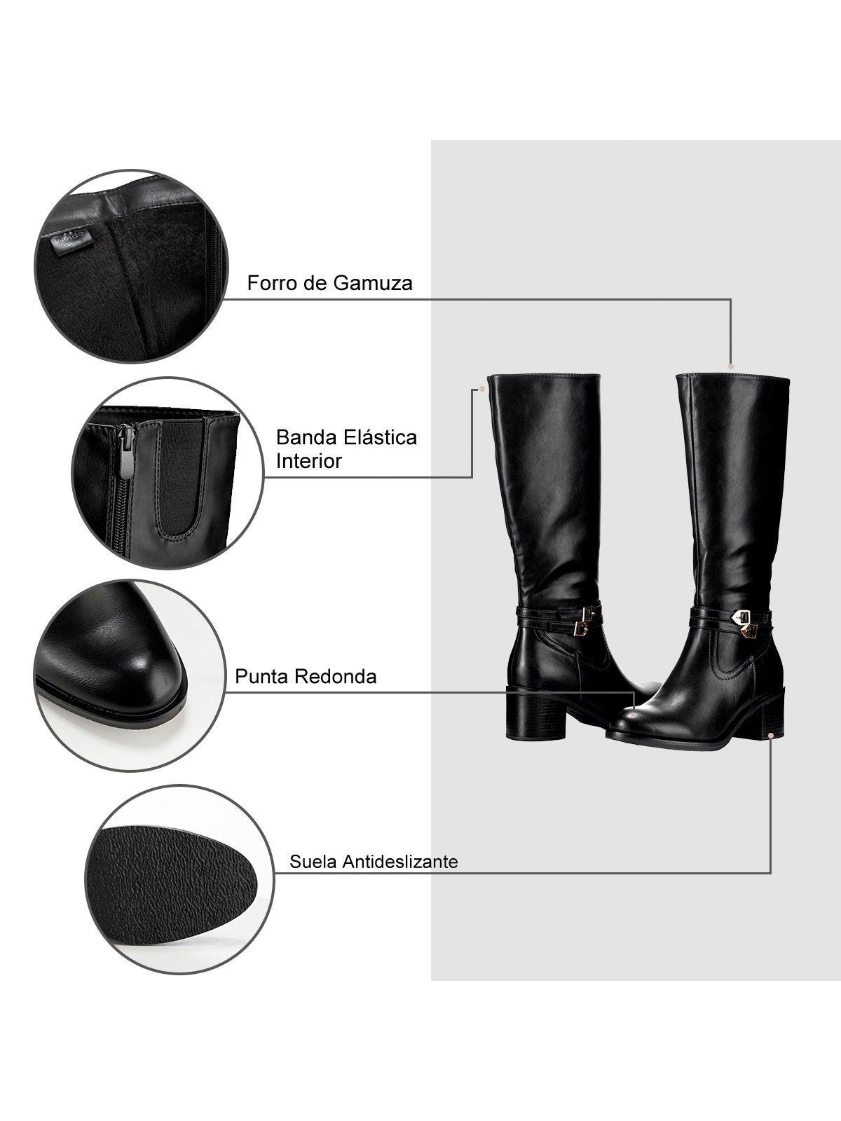 Bota Negro Casual Mujer Weide CZY582-7