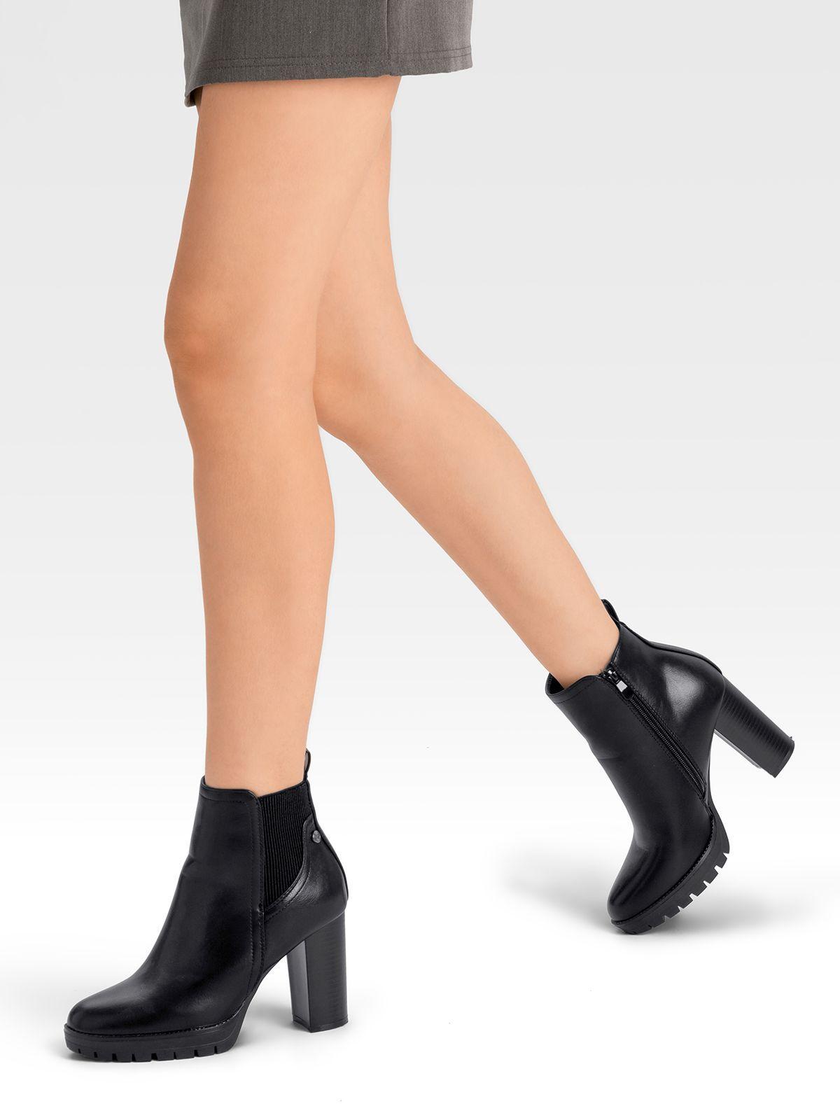 Botin Negro Casual Mujer Weide QBM06-2