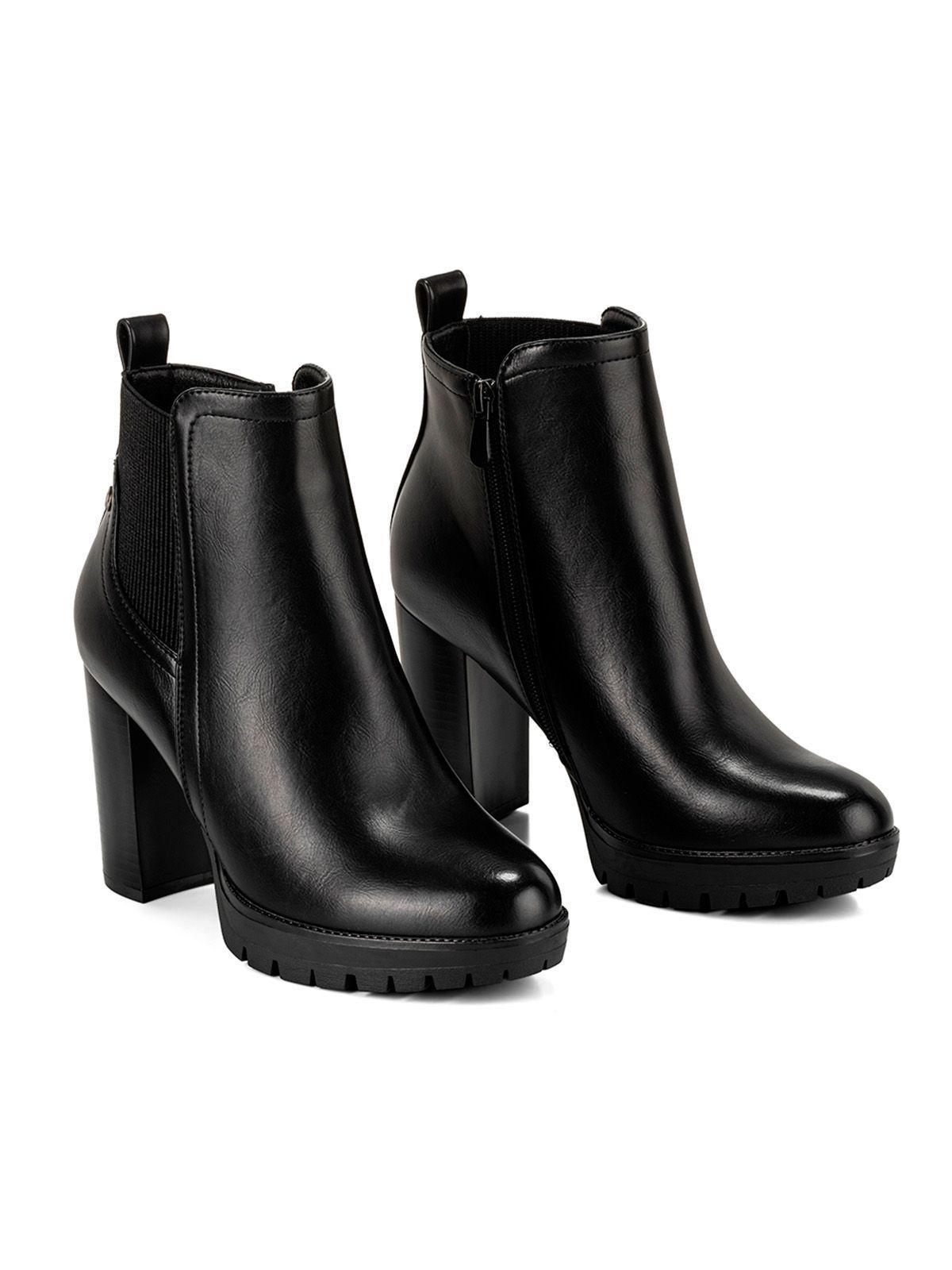 Botin Negro Casual Mujer Weide QBM06-4