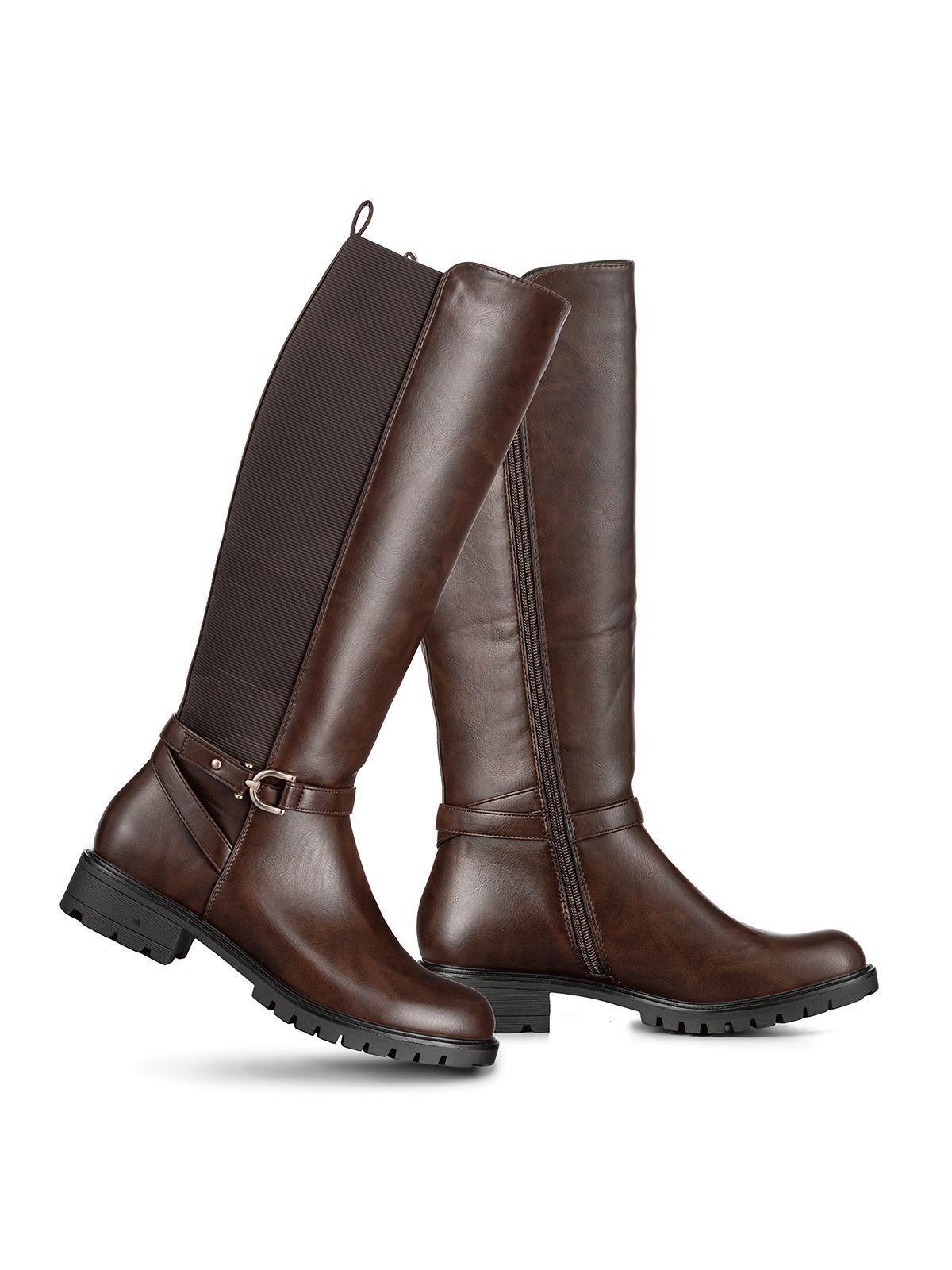 Bota Casual Mujer Vintage Moda Eco Cuero Comodo Weide QBM13-5