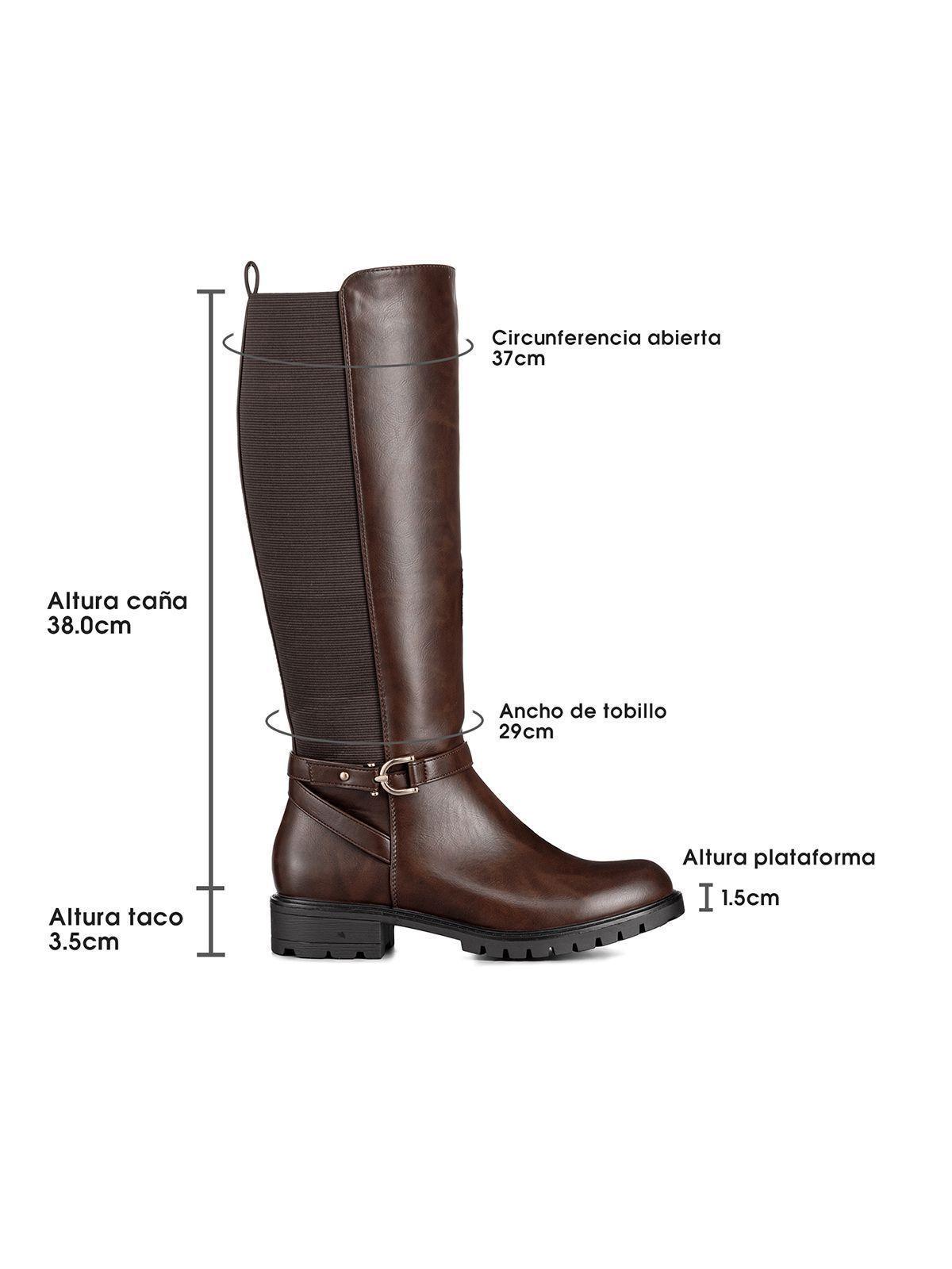 Bota Casual Mujer Vintage Moda Eco Cuero Comodo Weide QBM13-6