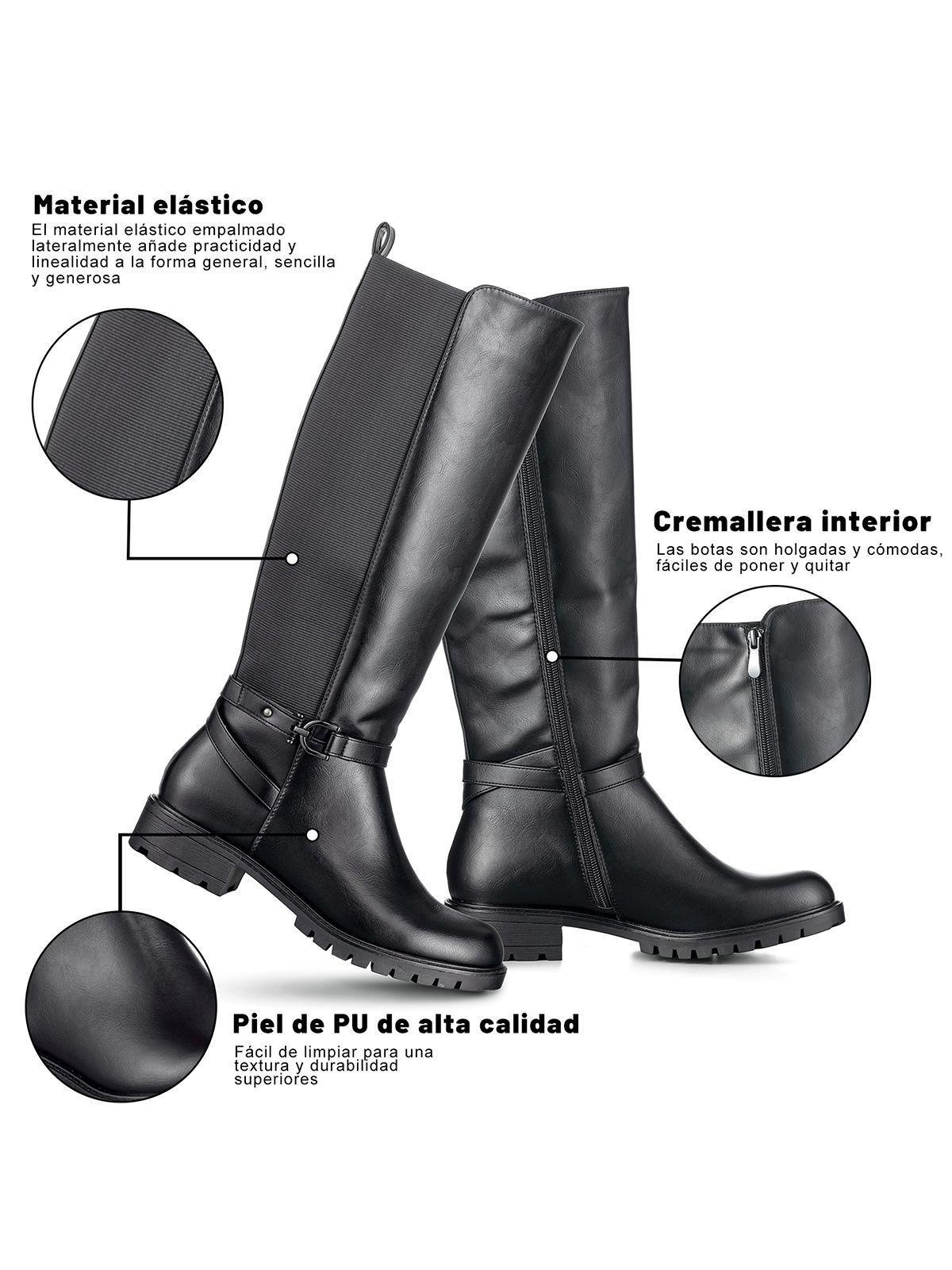 Bota Casual Mujer Vintage Moda Eco Cuero Comodo Weide QBM13-7