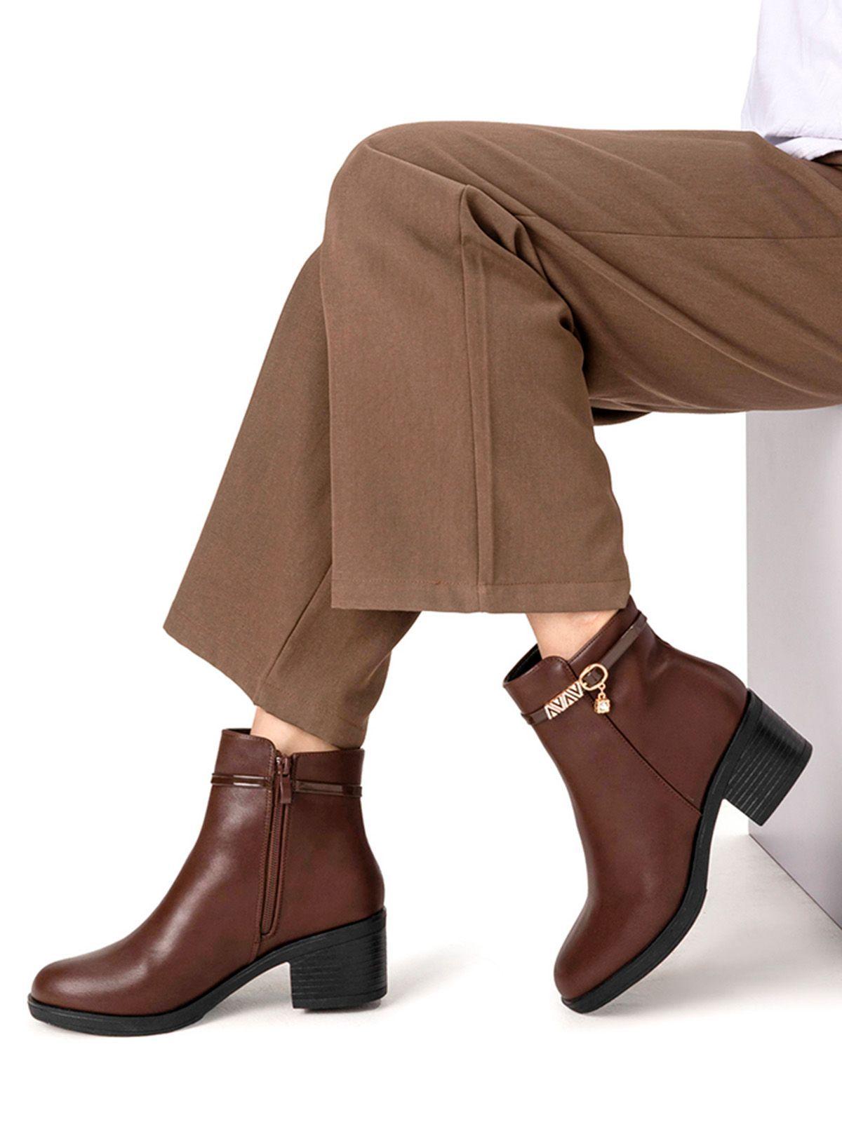 Botin Marron Casual Mujer Weide GH111-1