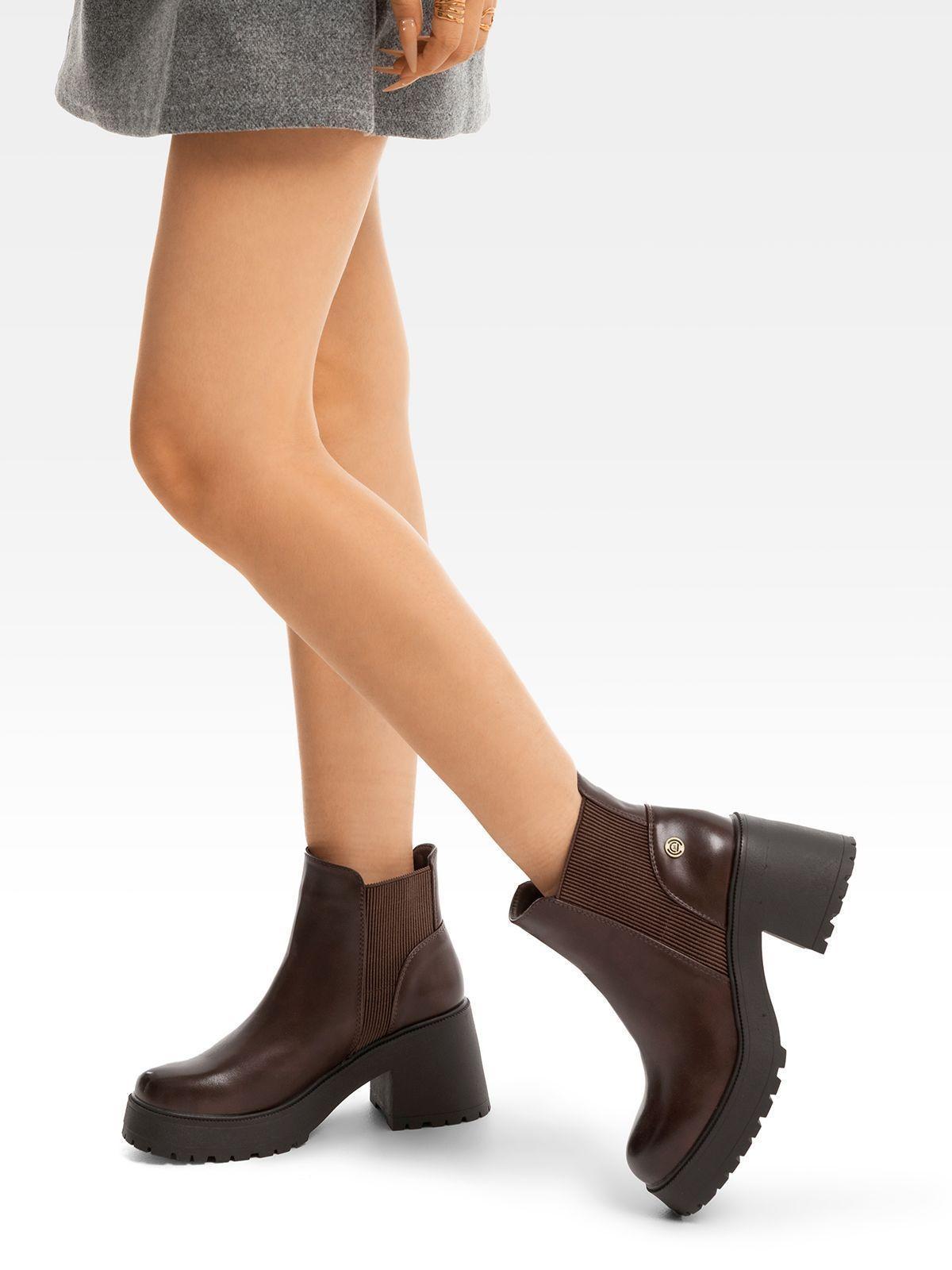 Botin Mujer Casual Eco Cuero Con Felpa Vintage Weide CZY612-2