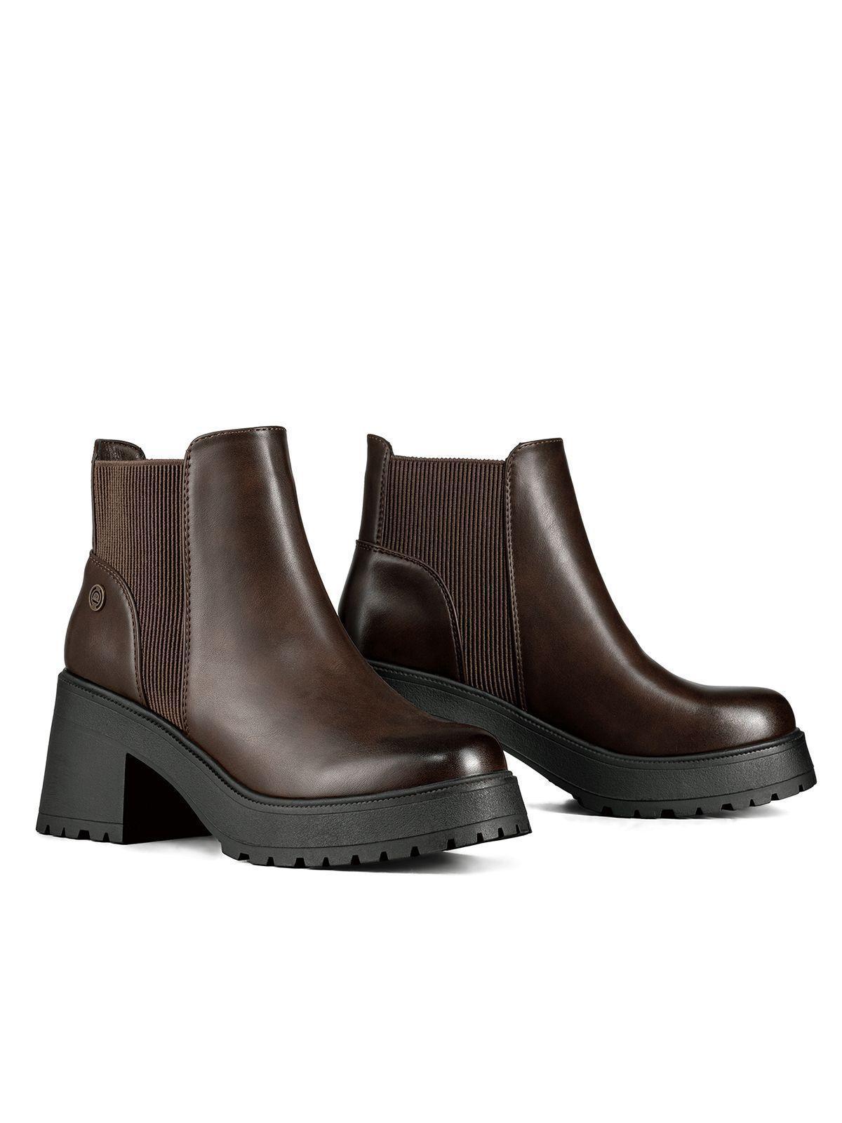 Botin Mujer Casual Eco Cuero Con Felpa Vintage Weide CZY612-5