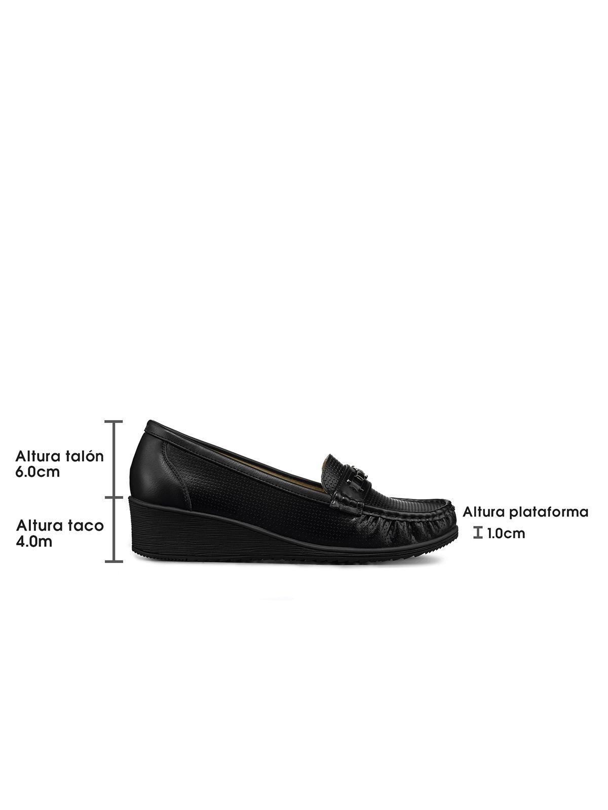 Mocasin Tacon Cuña Clásico Cómodo Casual Mujer Weide JS80-6