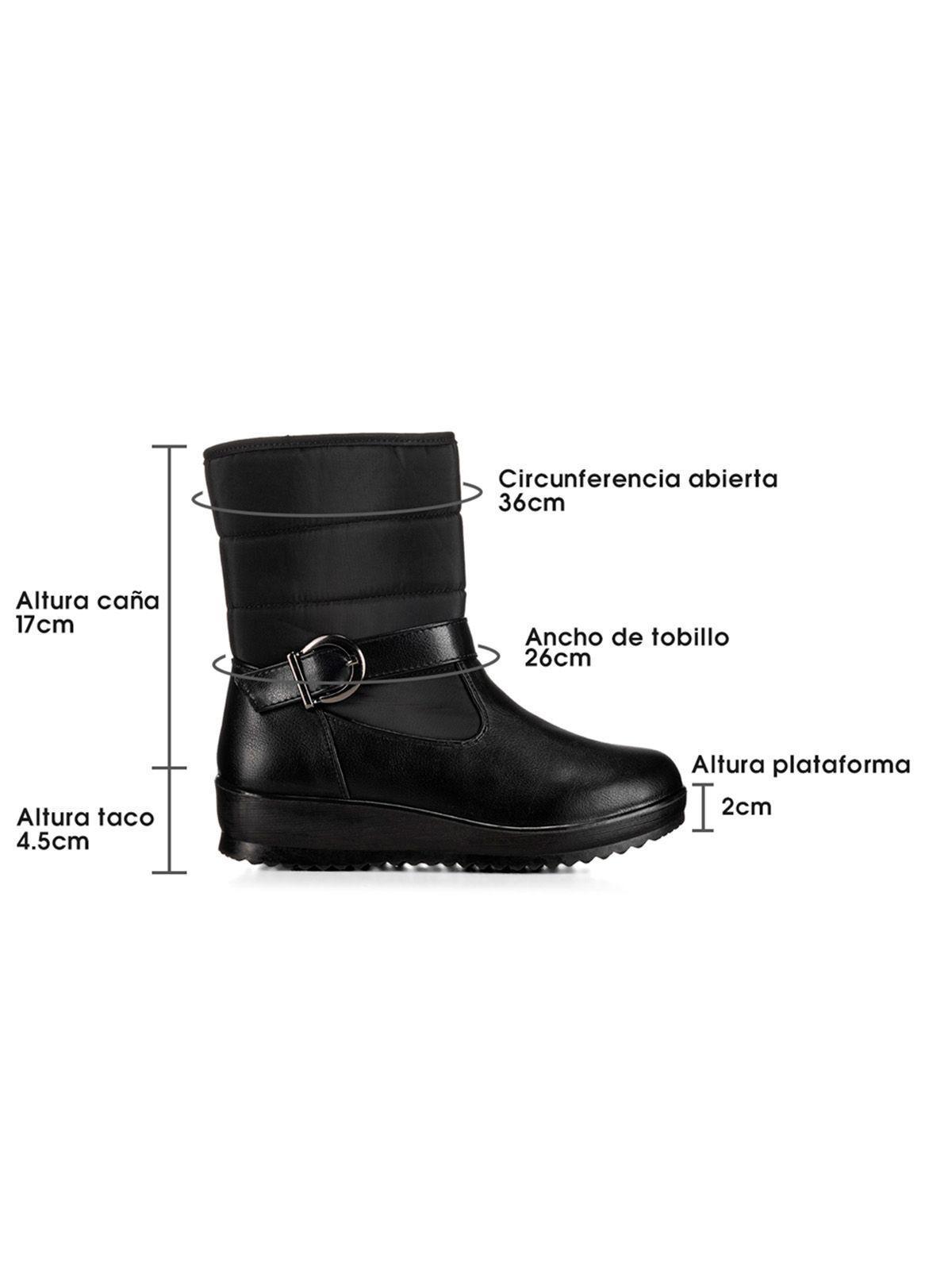 Botin Negro Casual Mujer Weide TFA190-6
