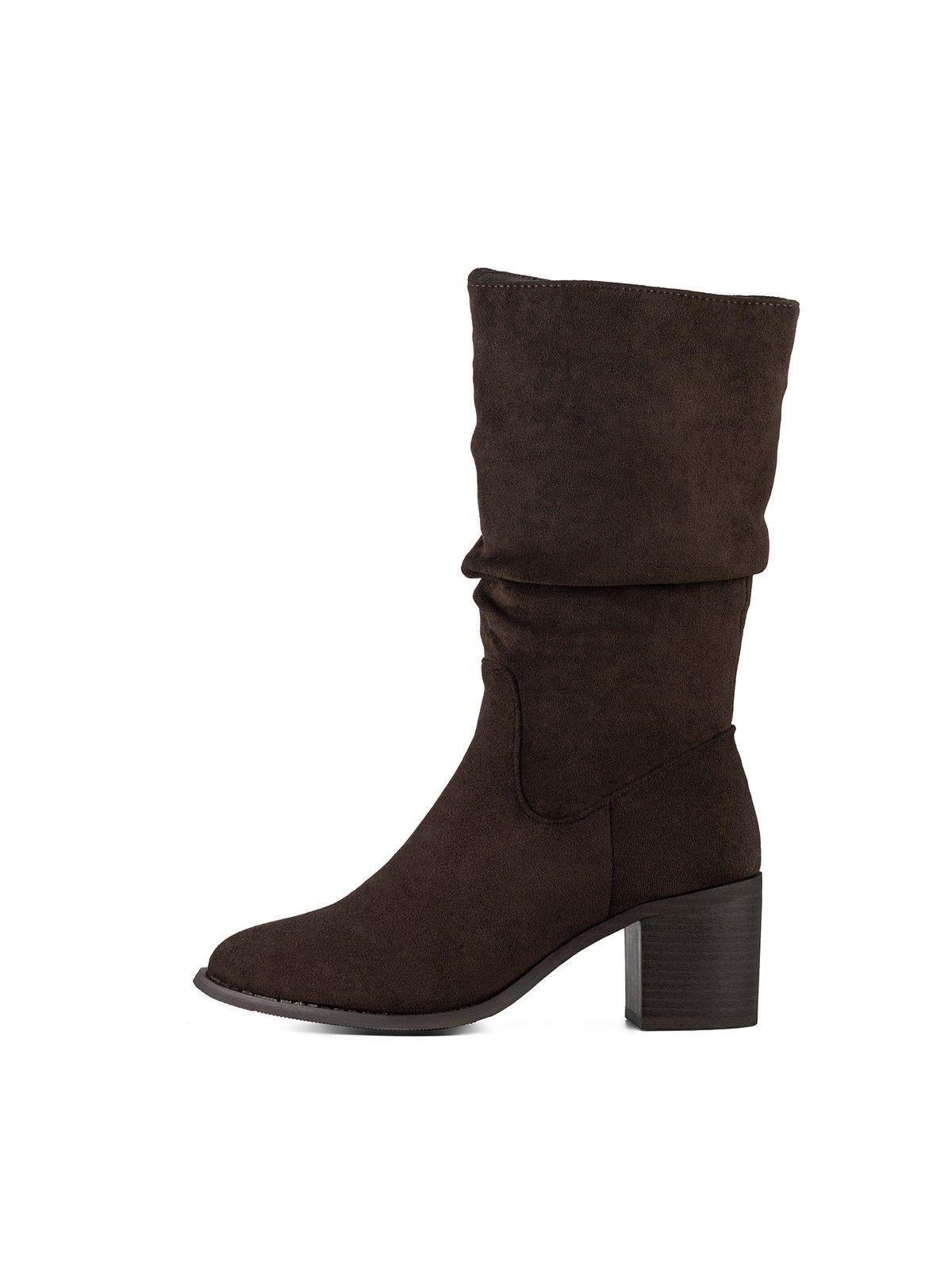 Bota Taco Mujer Outdoor PU Textil Weide HX532-2
