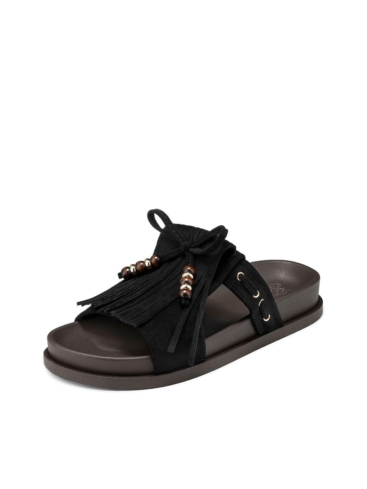 Sandalia tipo Chala PU Textil Mujer Plano Weide QIU511-0