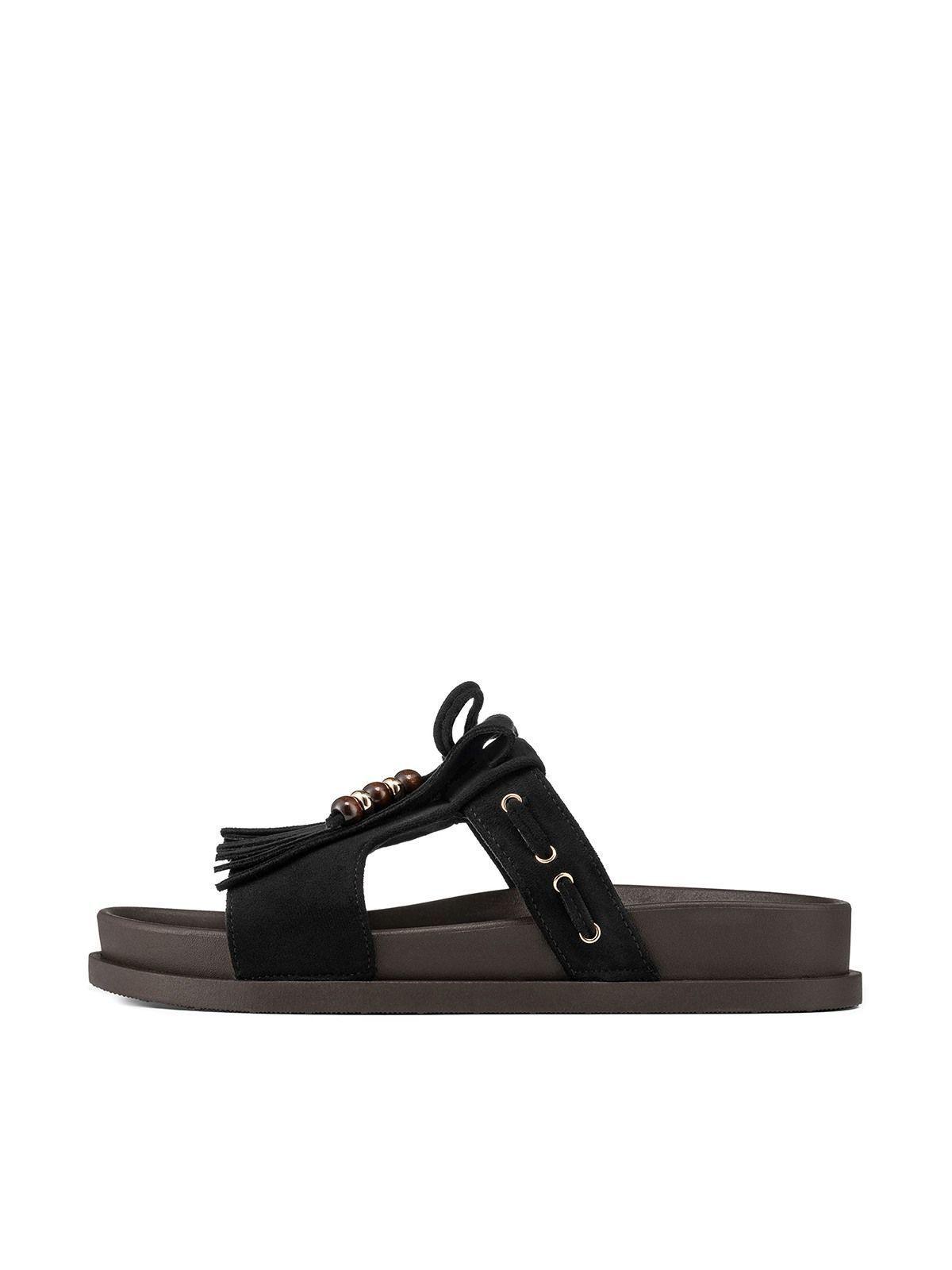 Sandalia tipo Chala PU Textil Mujer Plano Weide QIU511-1