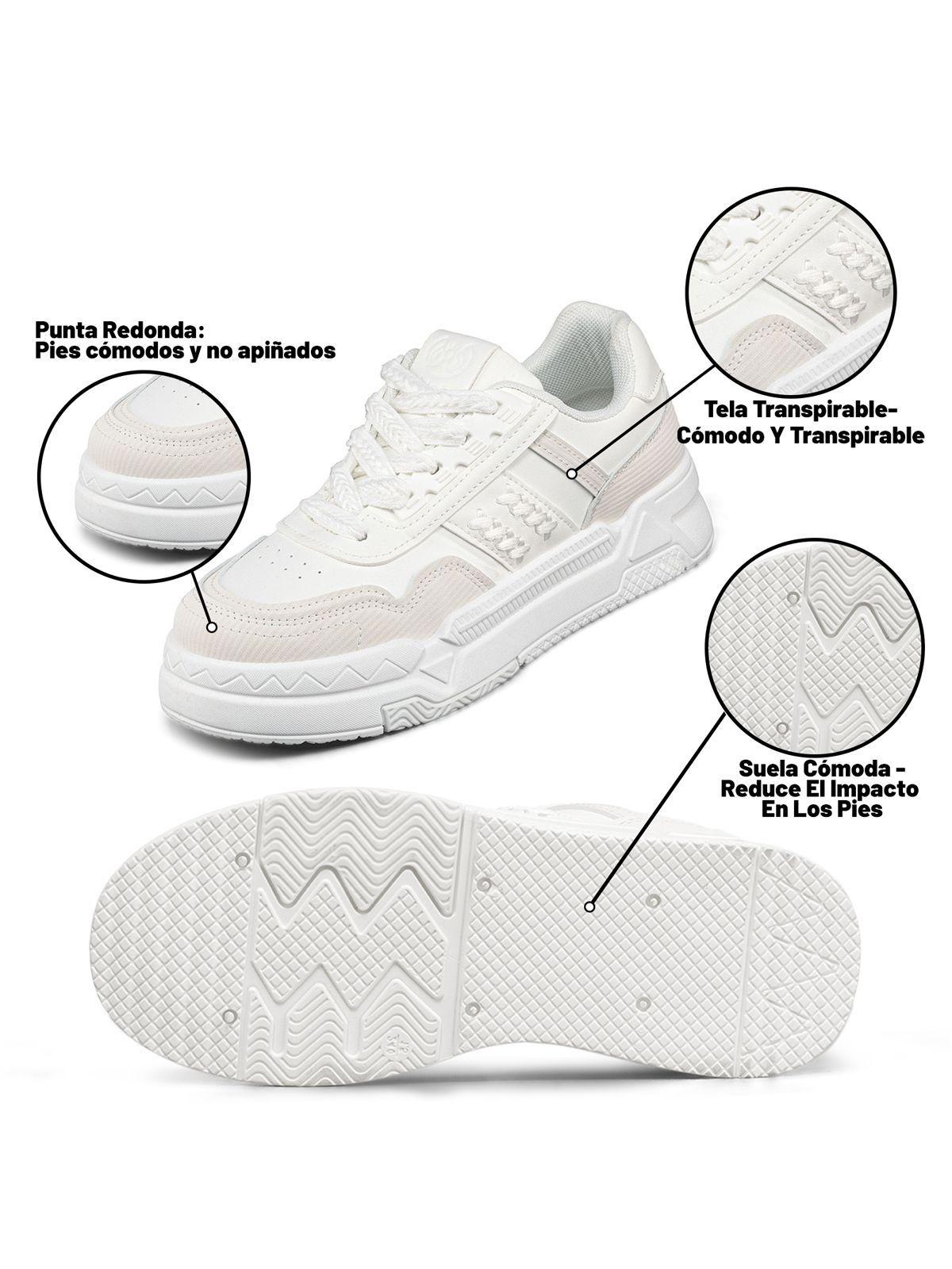 Zapatilla Deportiva Casual De Colores Mujer Weide LT135-7