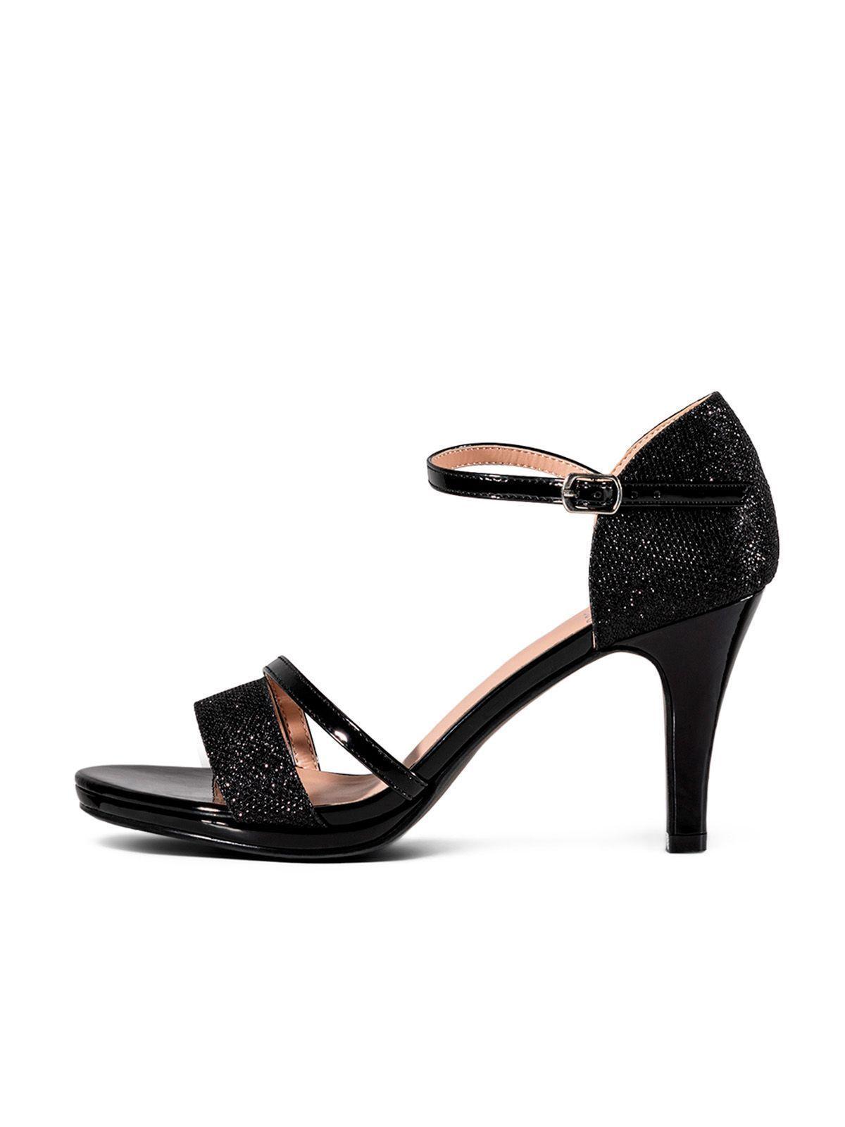Sandalia Taco Negro Fiesta QIU285 Weide-2