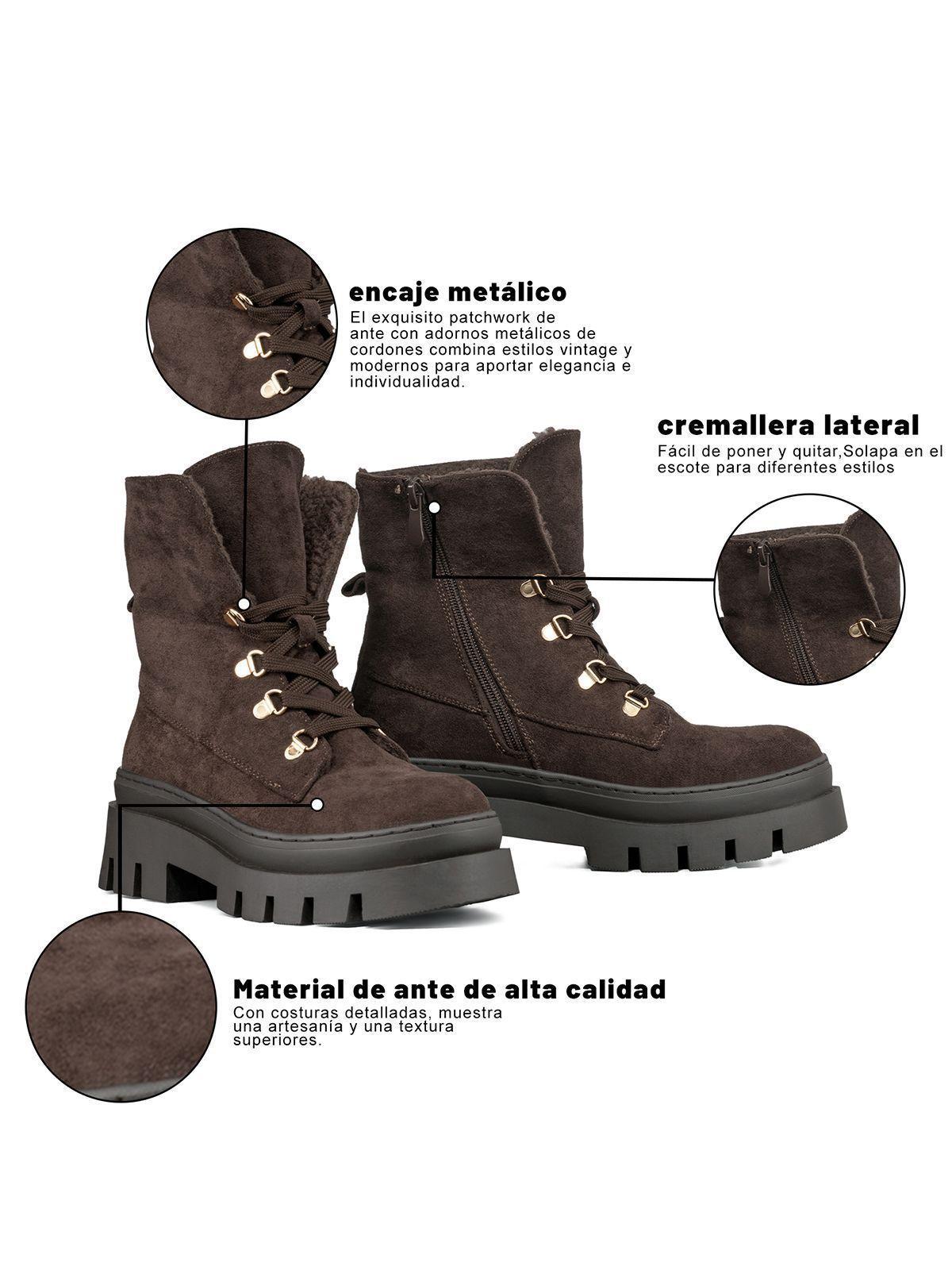 Botin Casual Mujer Plataforma Vintage Weide HX503-7