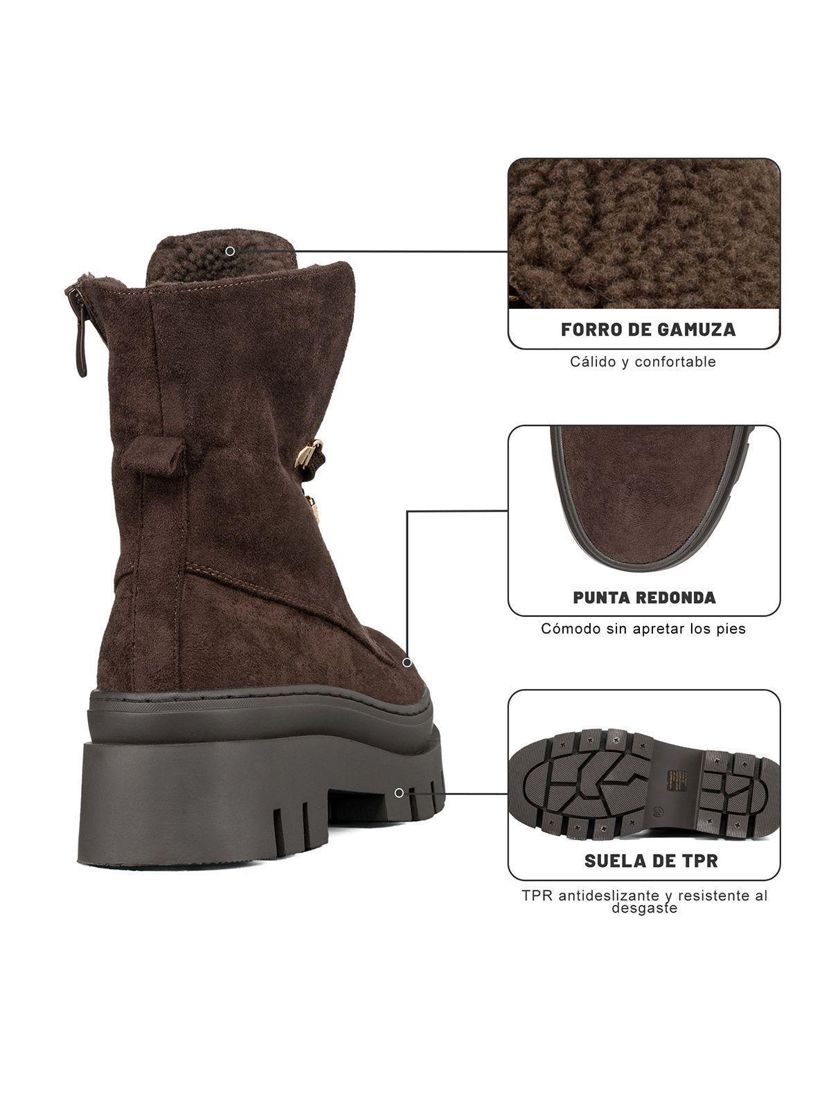 Botin Casual Mujer Plataforma Vintage Weide HX503-8