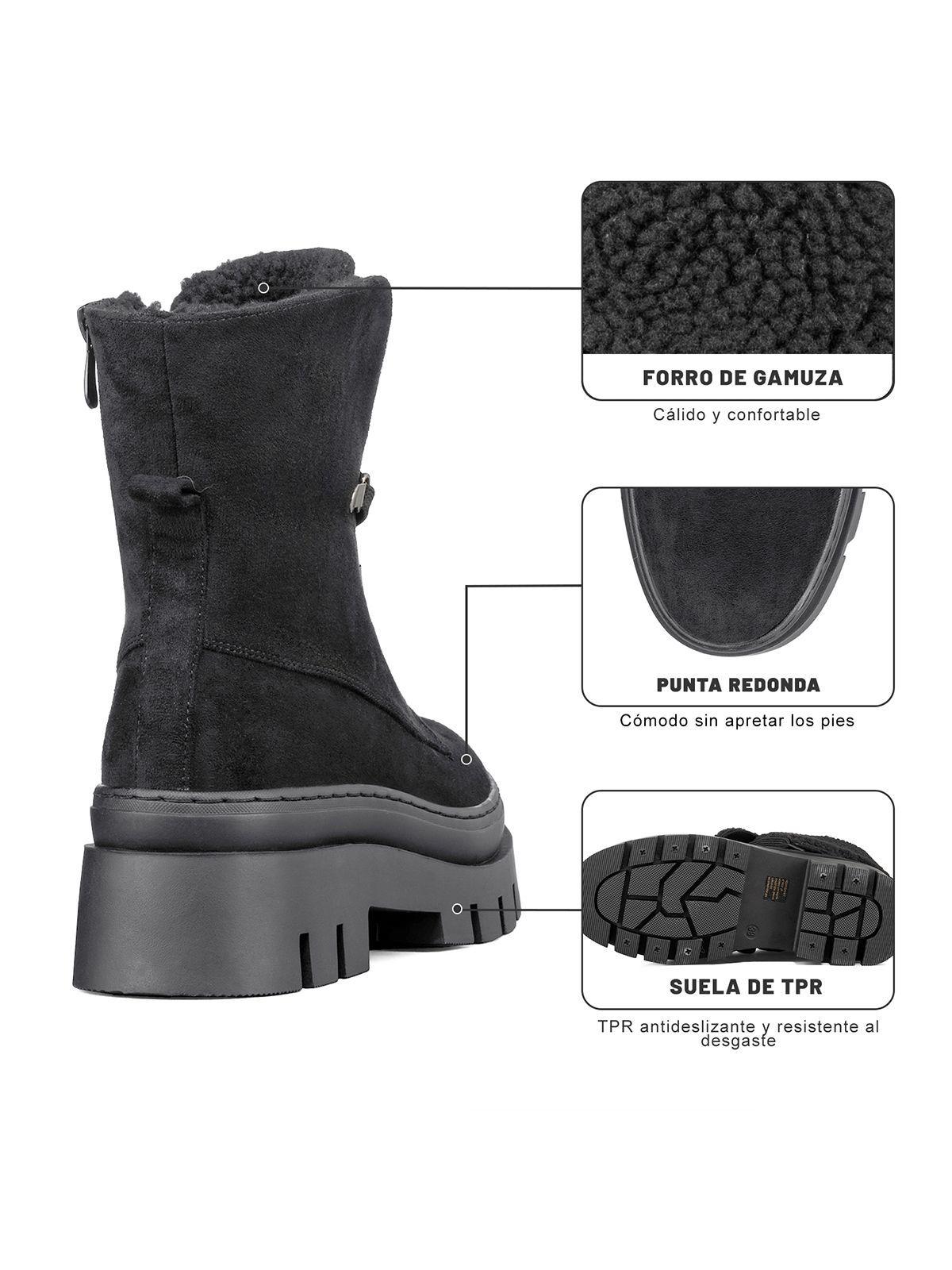 Botin Casual Mujer Plataforma Vintage Weide HX503-8