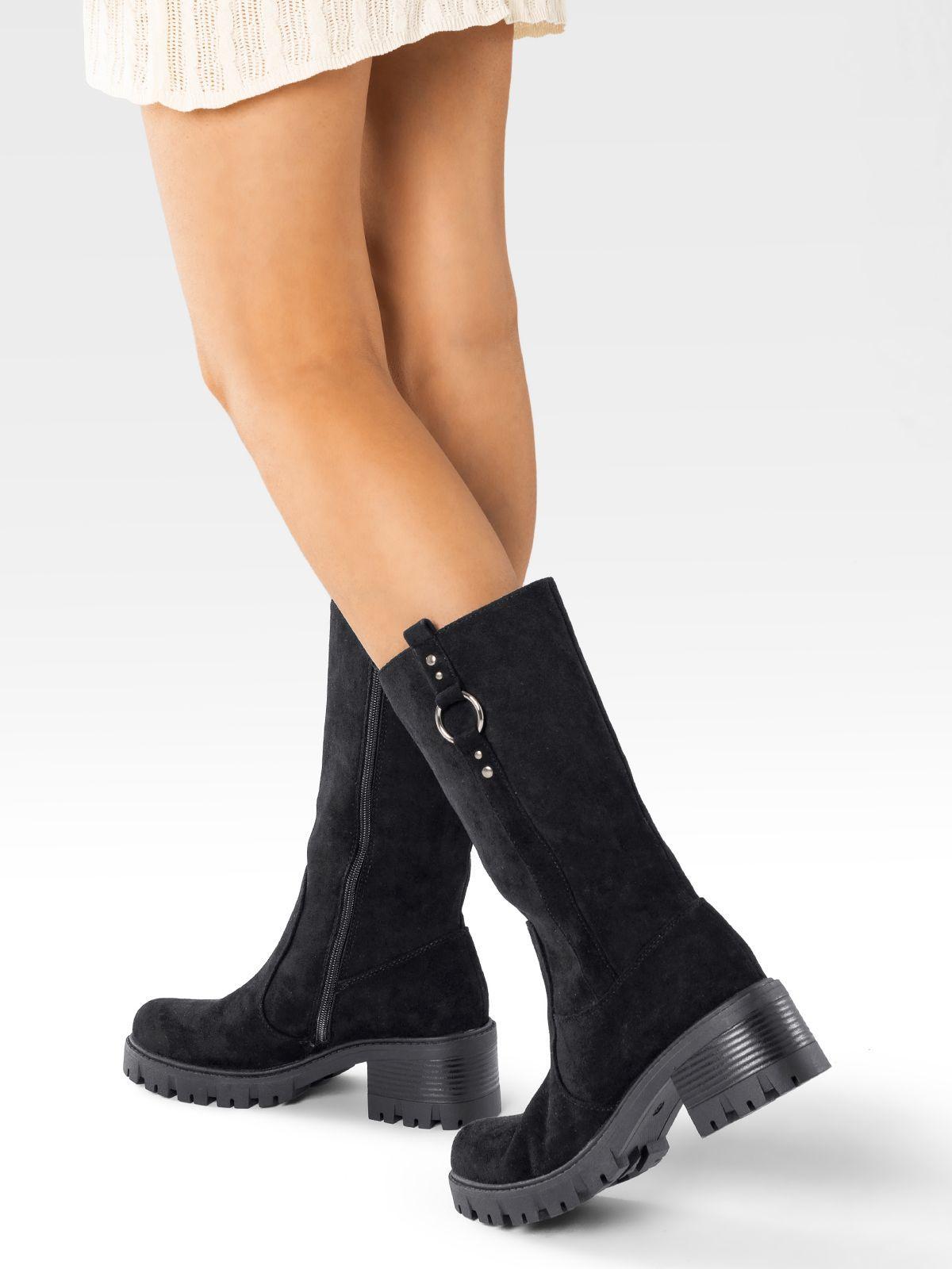 Botas Largas Casual De Gamuza Vintage Mujer Weide HX513-2