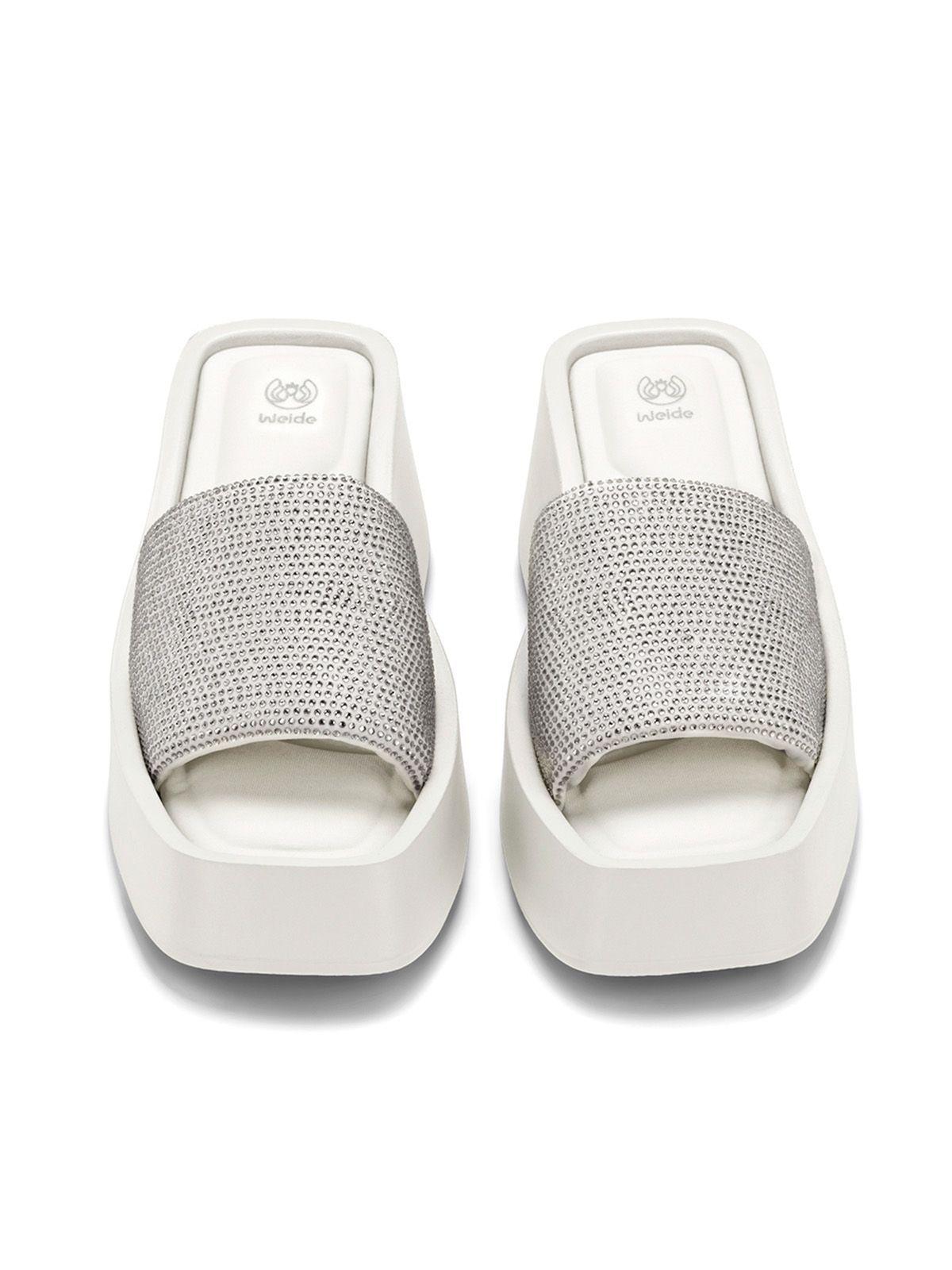 Sandalia Plataforma Blanco Casual YJ31 Weide-2