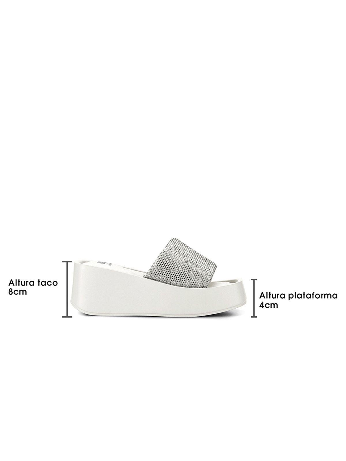 Sandalia Plataforma Blanco Casual YJ31 Weide-5