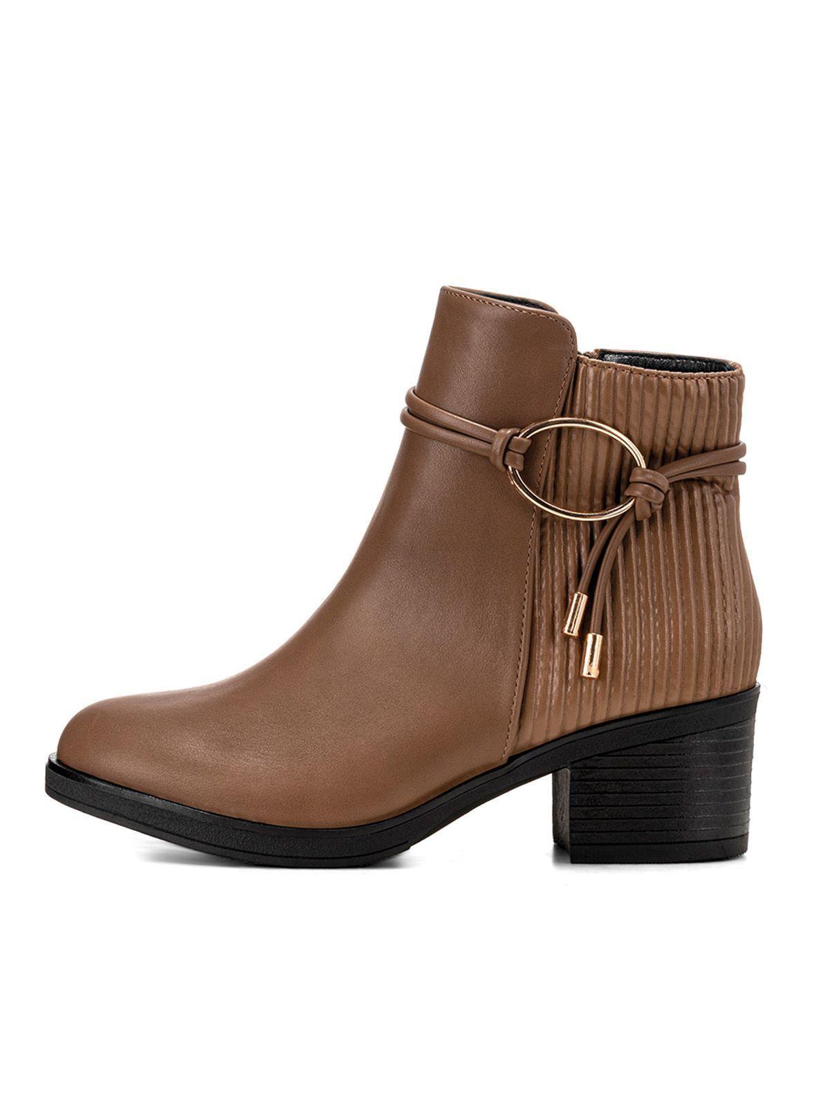 Botin Caqui Casual Mujer Weide GH110-4