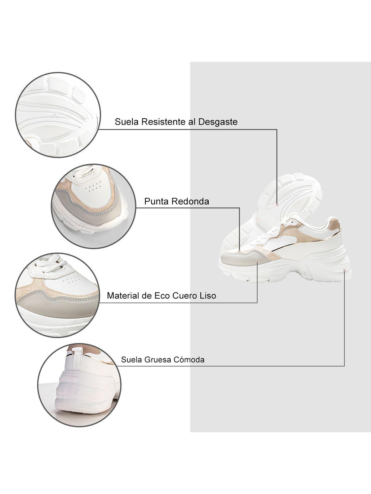 Zapatillas Beige Casual Mujer Weide SL06-6