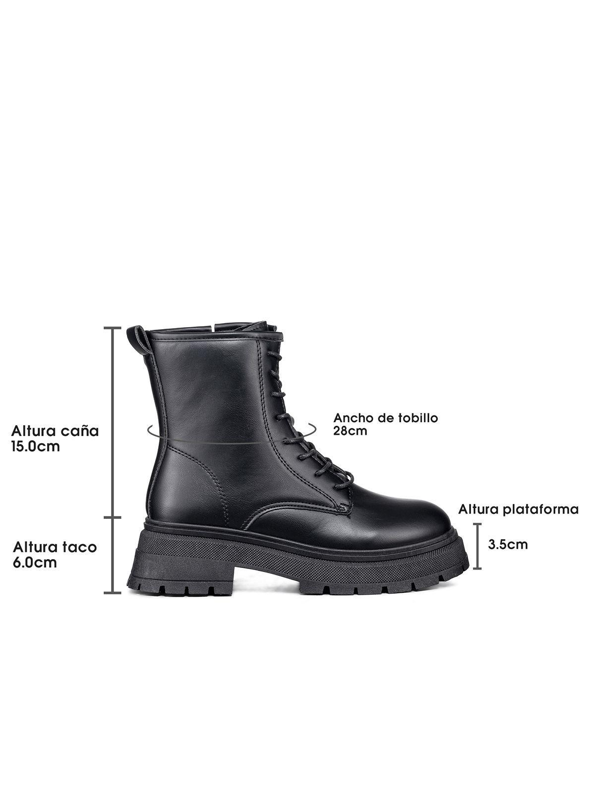 Botin Casual Mujer Negro Plataforma Weide SL30-6