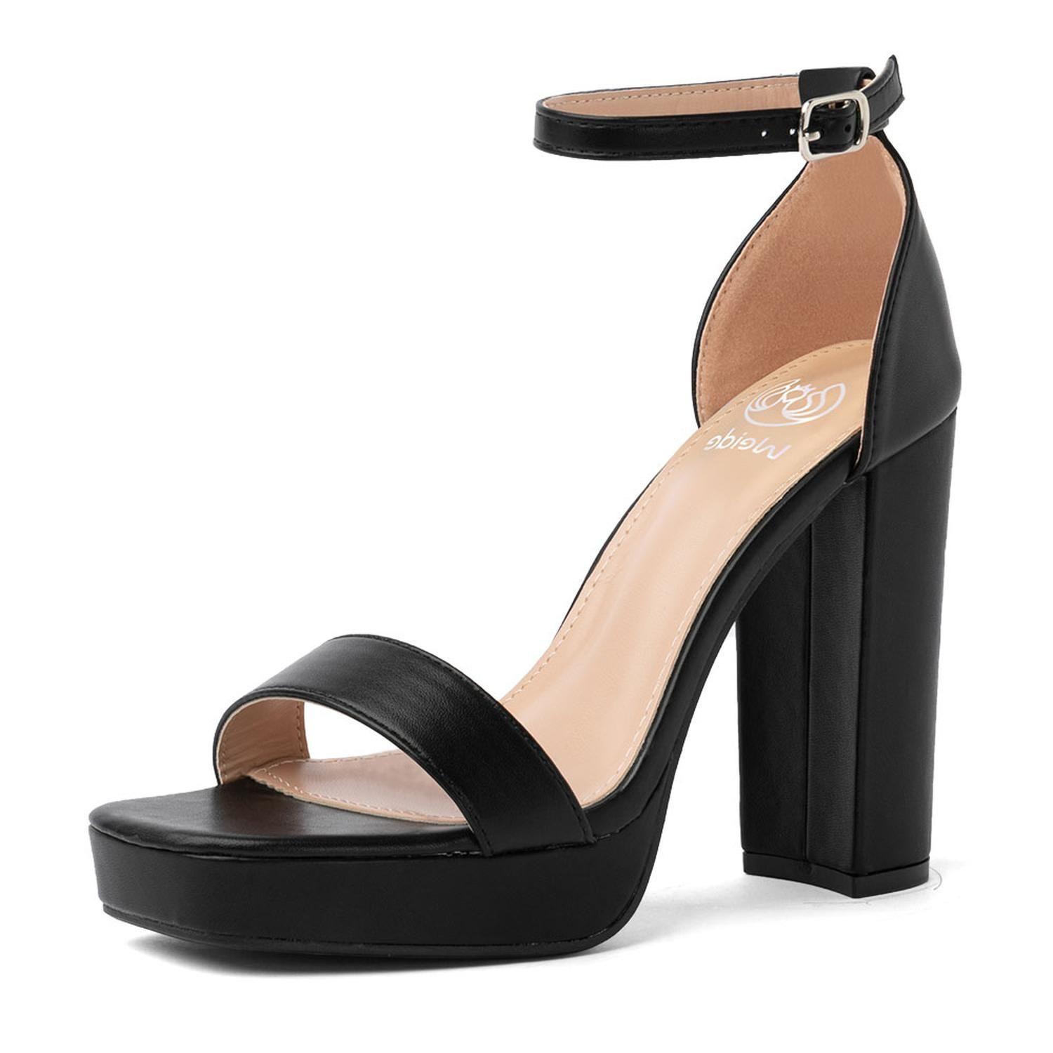 Sandalia Taco Fiesta Negra Mujer Weide YOU189-4