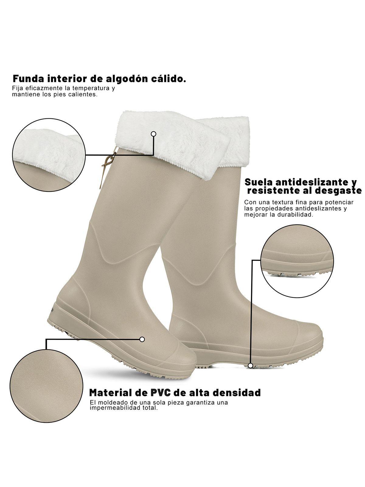 Bota De Agua Mujer Pvc Impermeable Casual Comodo Weide GH160-6
