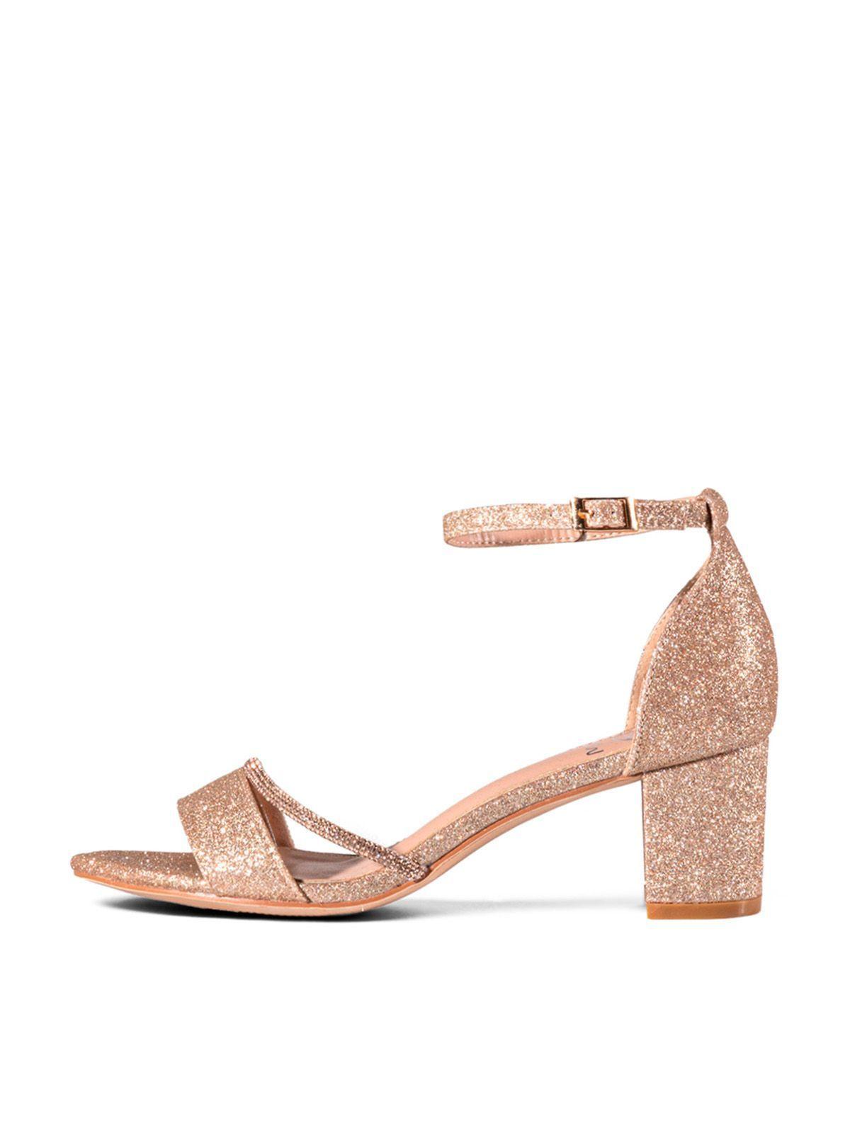 Sandalia Taco Fiesta Champan Mujer Weide YOU132-4