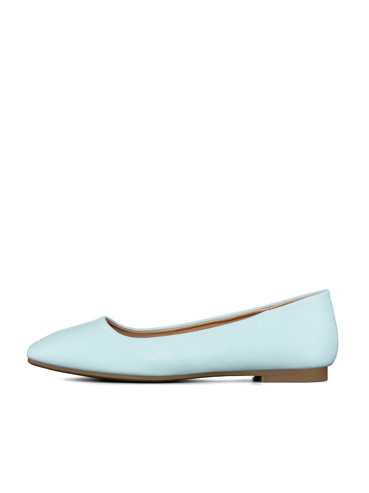 Ballerinas Eco Cuero Azul Casual Mujer Weide GH81-1