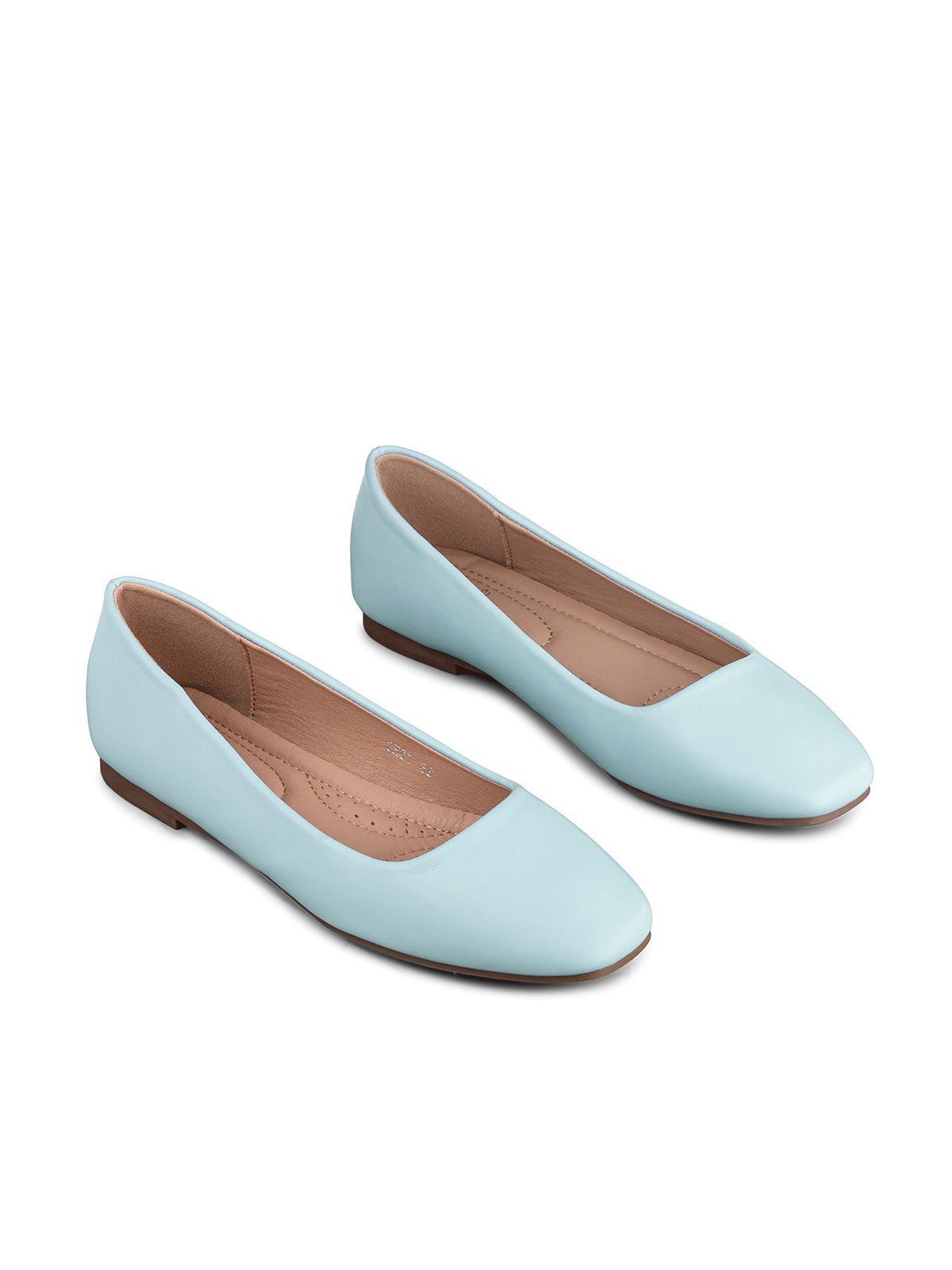 Ballerinas Eco Cuero Azul Casual Mujer Weide GH81-2