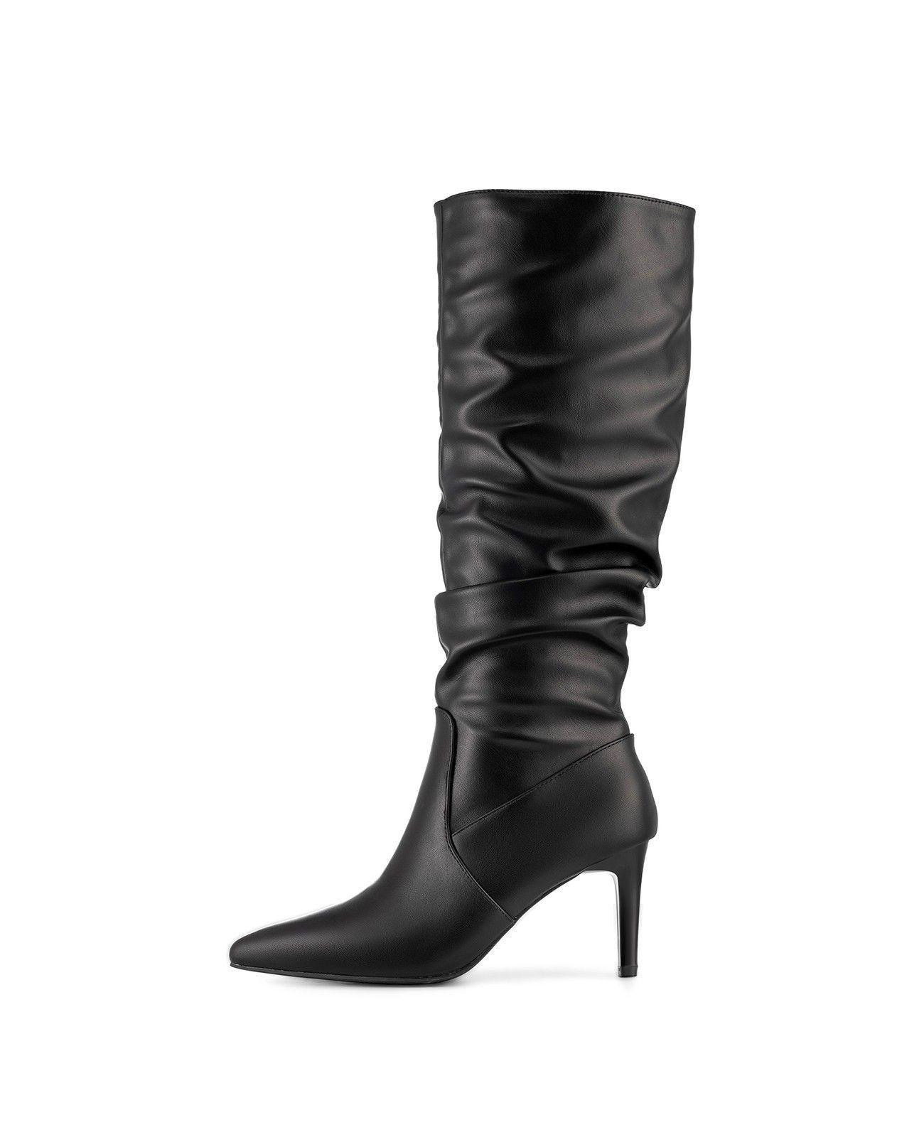 Bota Taco Alto Mujer Elegante PU Weide ZS86-2
