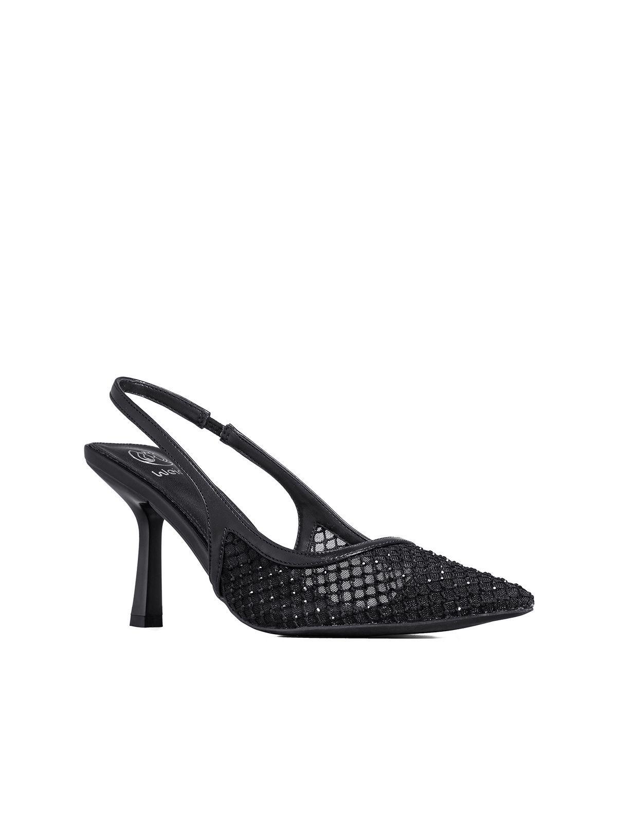 Zapato Tacon Talón Abierto Elegante Mujer Weide GHE35-6