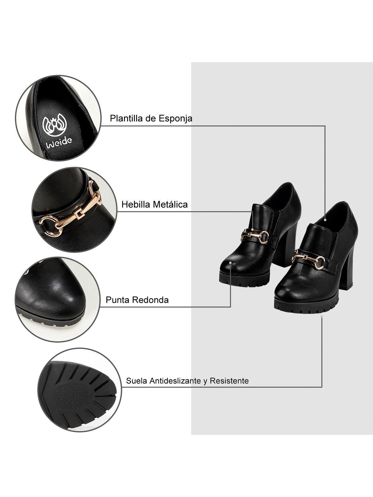 Botin Negro Casual Mujer Weide RQ71-5