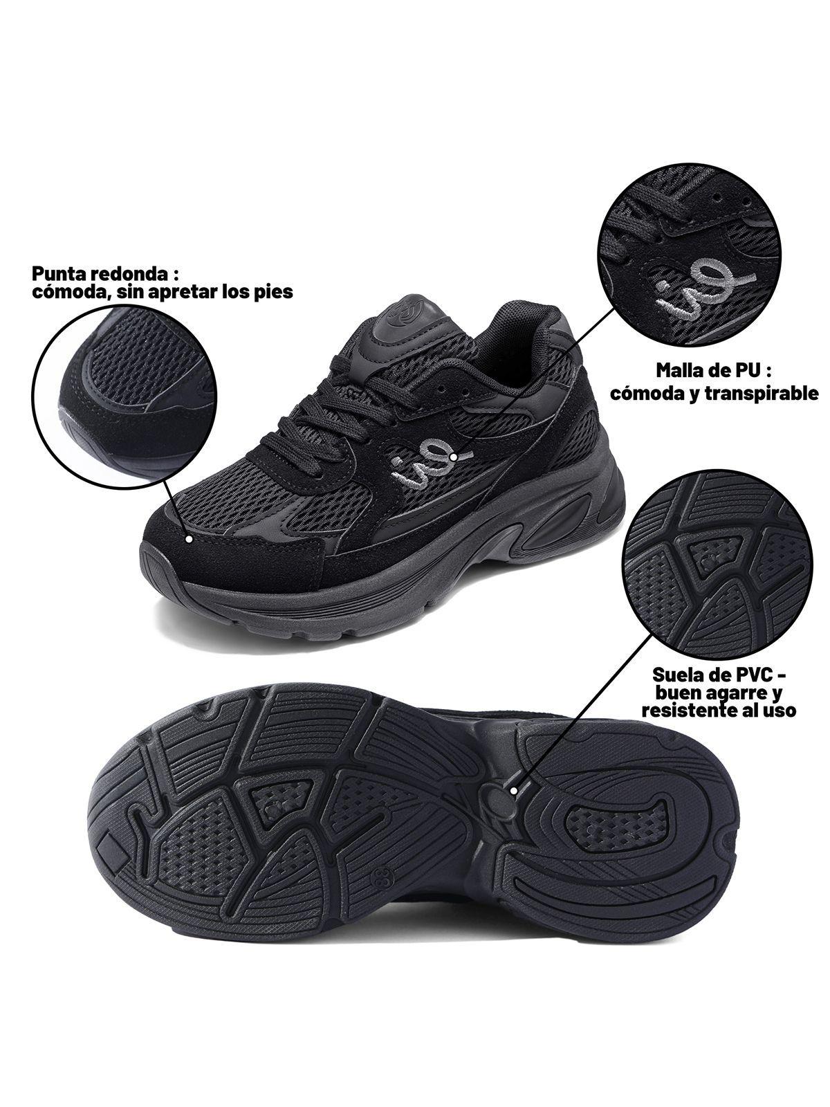 Zapatillas Casual Malla PU Mujer Plataforma Weide LT222-5