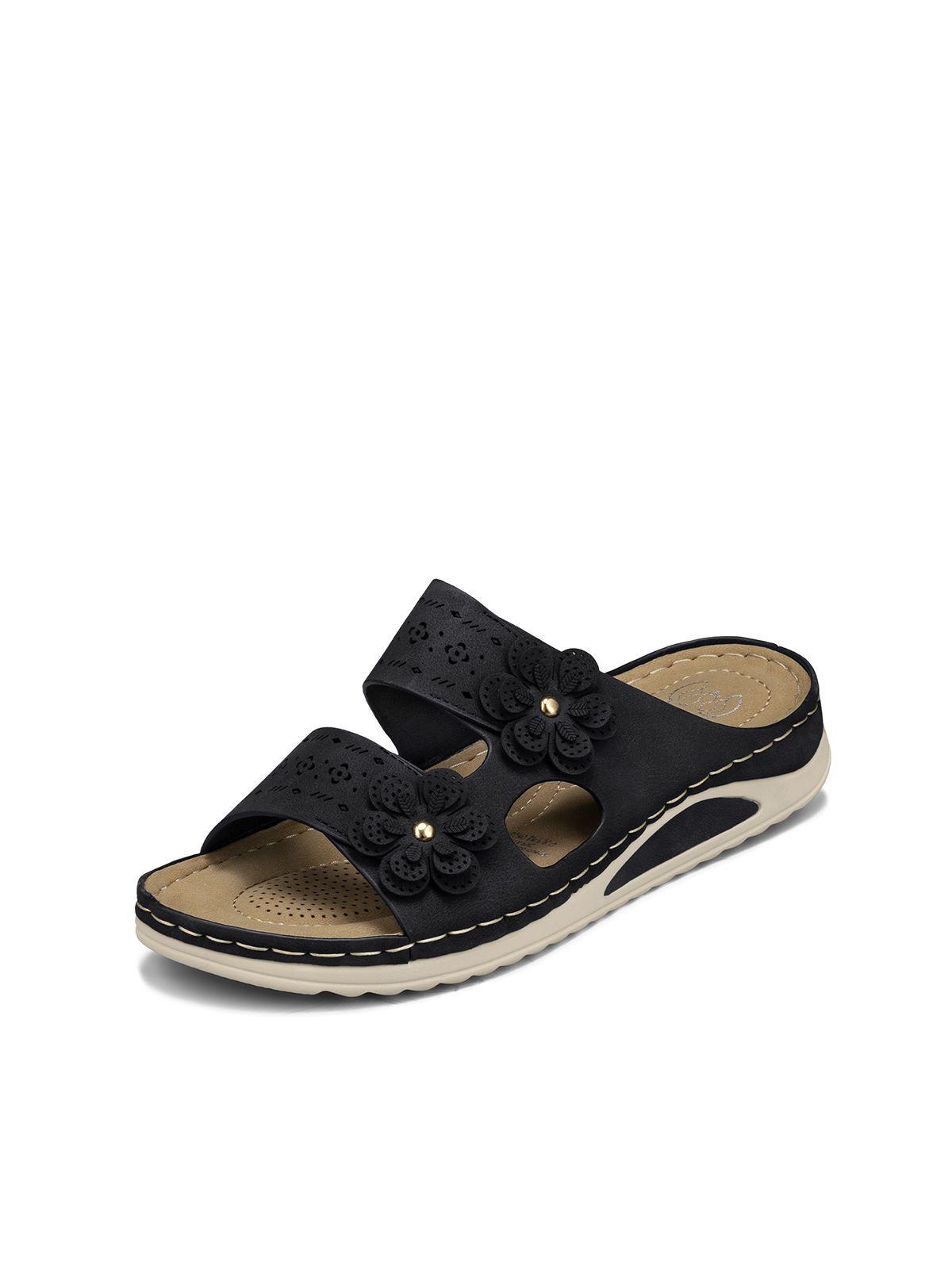 Sandalia Estilo Chala Confort Taco Cuña Mujer Weide JN723-0