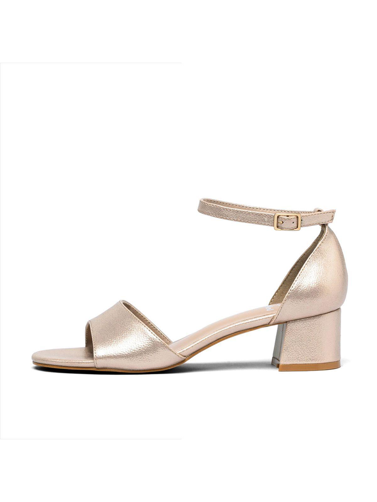 Sandalia Taco  Champan Fiesta Mujer Weide QIU238-4