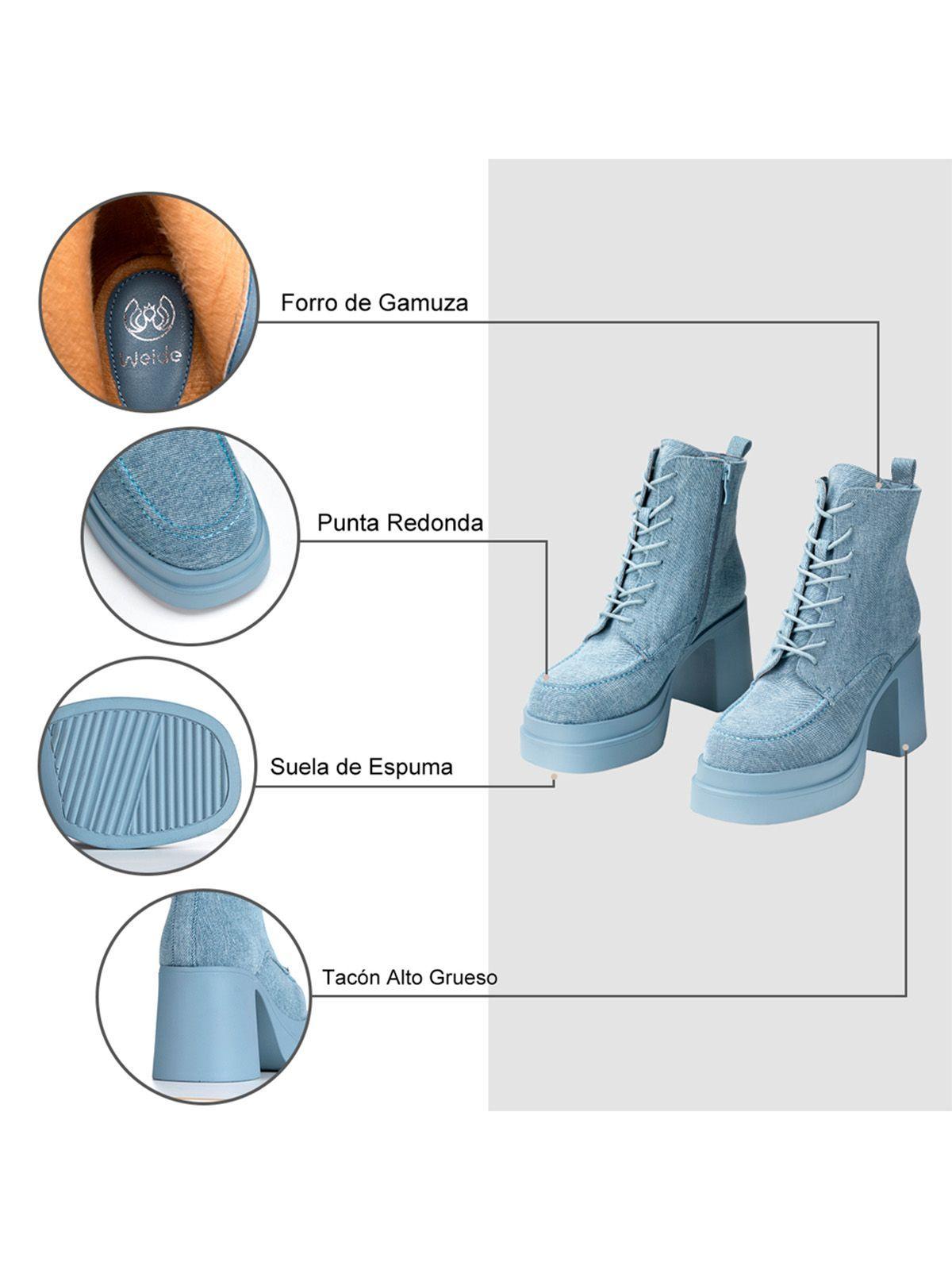 Botin Vaquero Casual Mujer Weide YL72-6