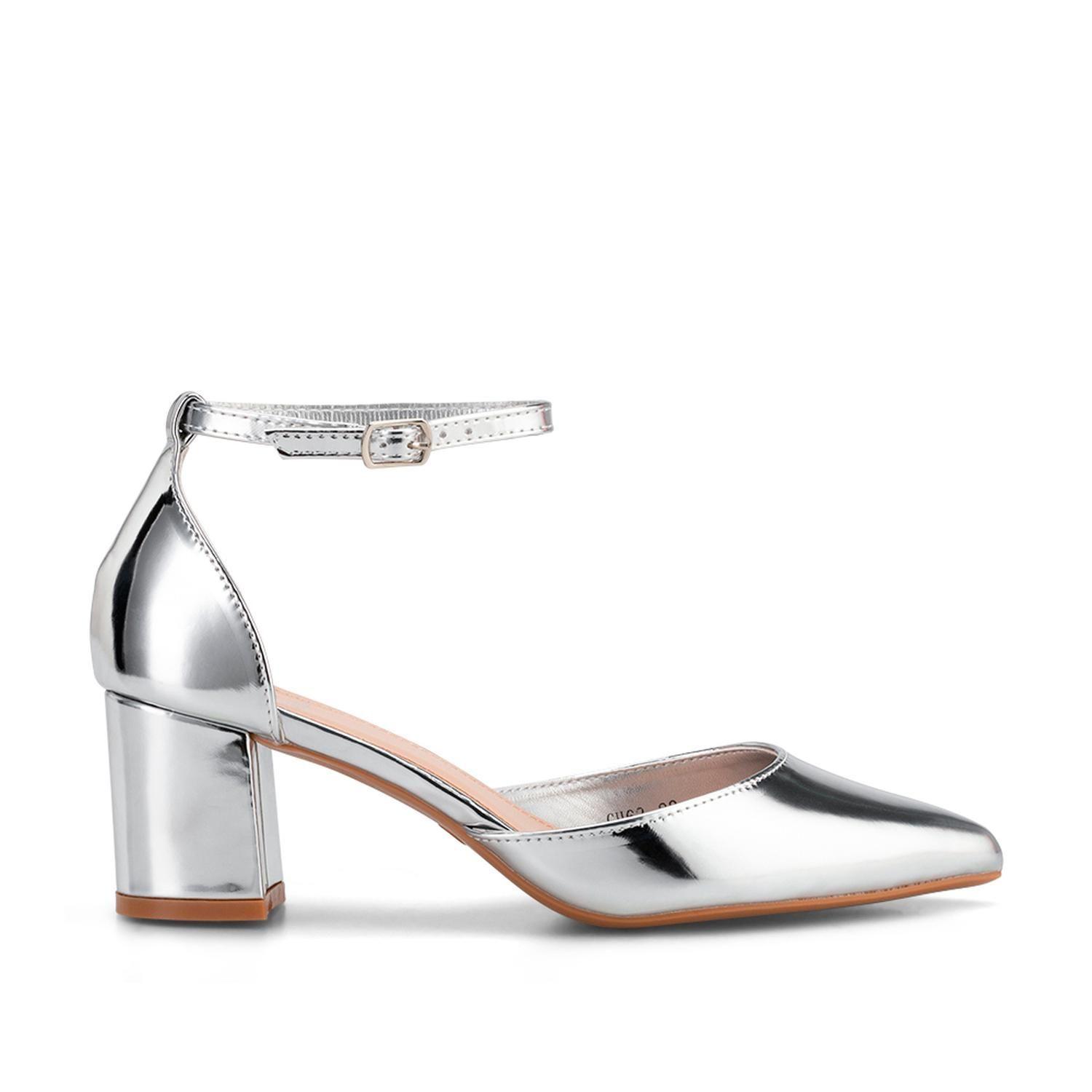Zapato Clohe Plateado Weide-0